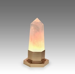 Obelisk-Leuchte aus Bergkristall von Phoenix