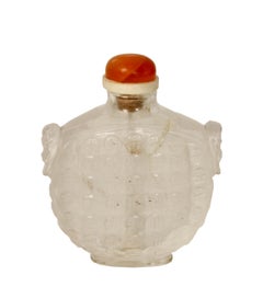Rock Crystal Snuff Bottle Chinese, Qing Dynasty