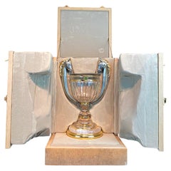 Una coppa in cristallo di rocca e argento sterling di Wolfers