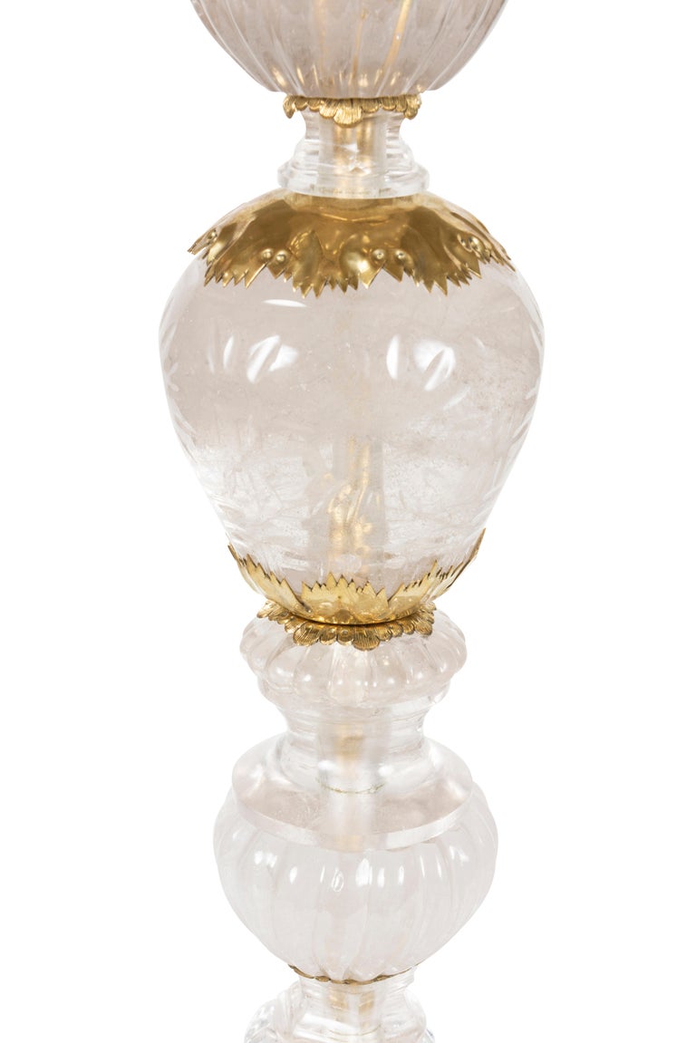 Modern A Rock Crystal Table Lamp For Sale