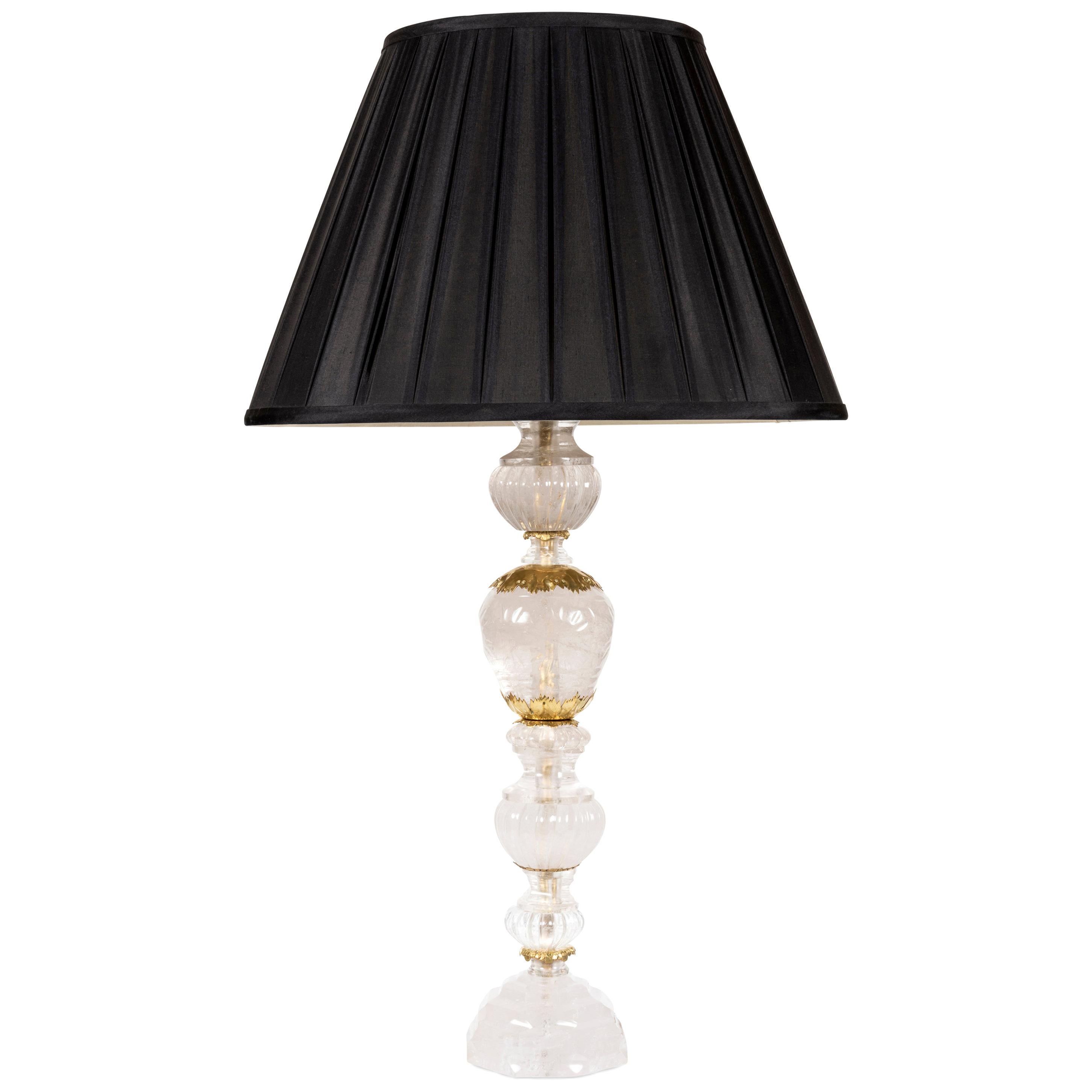 A Rock Crystal Table Lamp For Sale