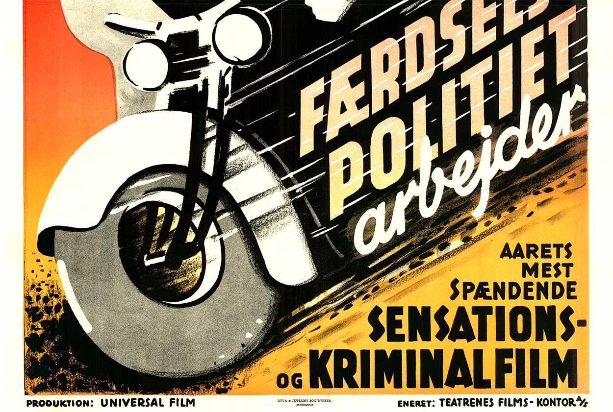 Original Jack Holt  Faerdsels-Politiet  Crash Donovan, Vintage-Filmplakat (Art déco), Print, von A Rodiant