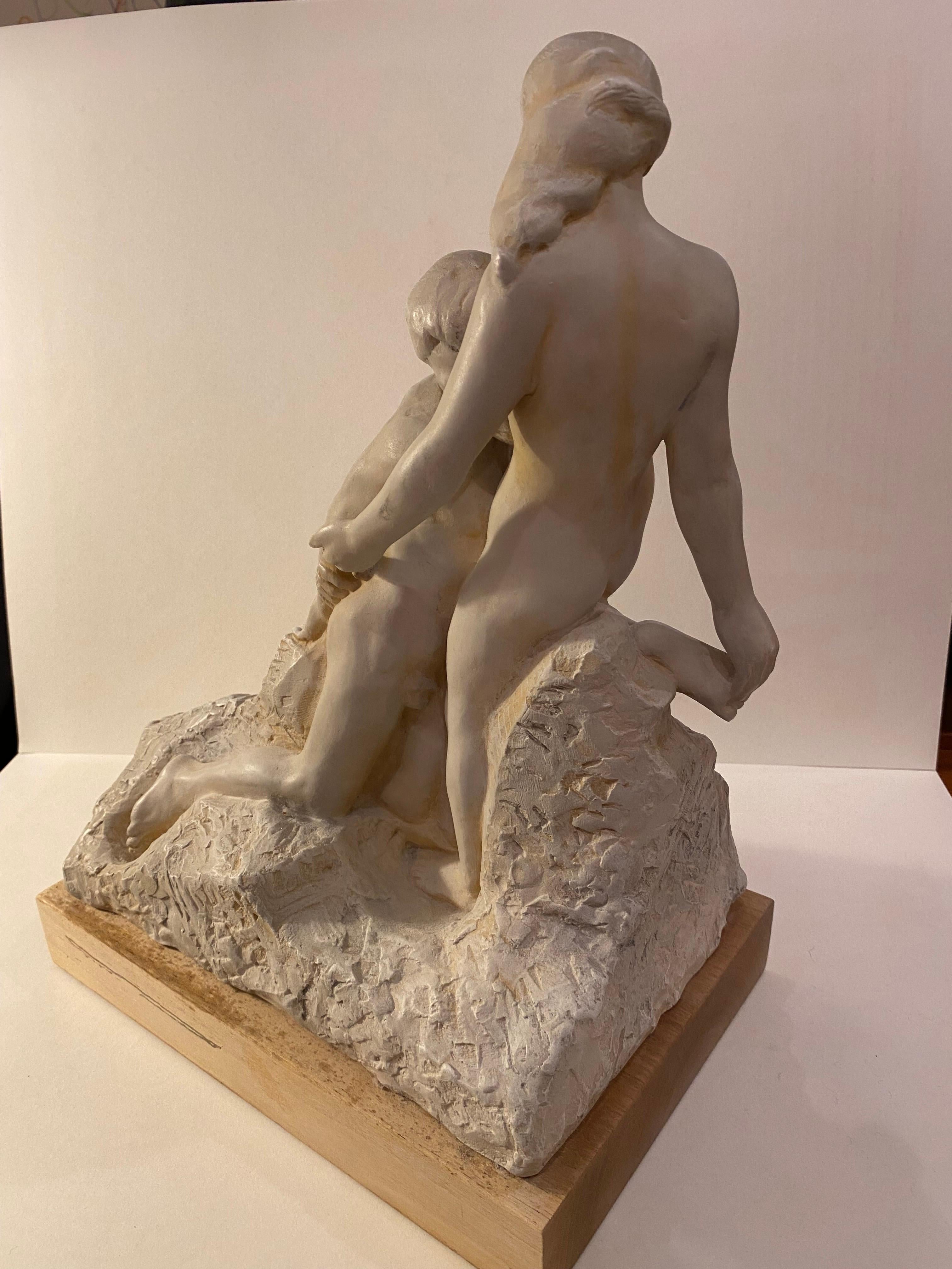 Mid-Century Modern A. Rodin Eternal Idol Sculpture