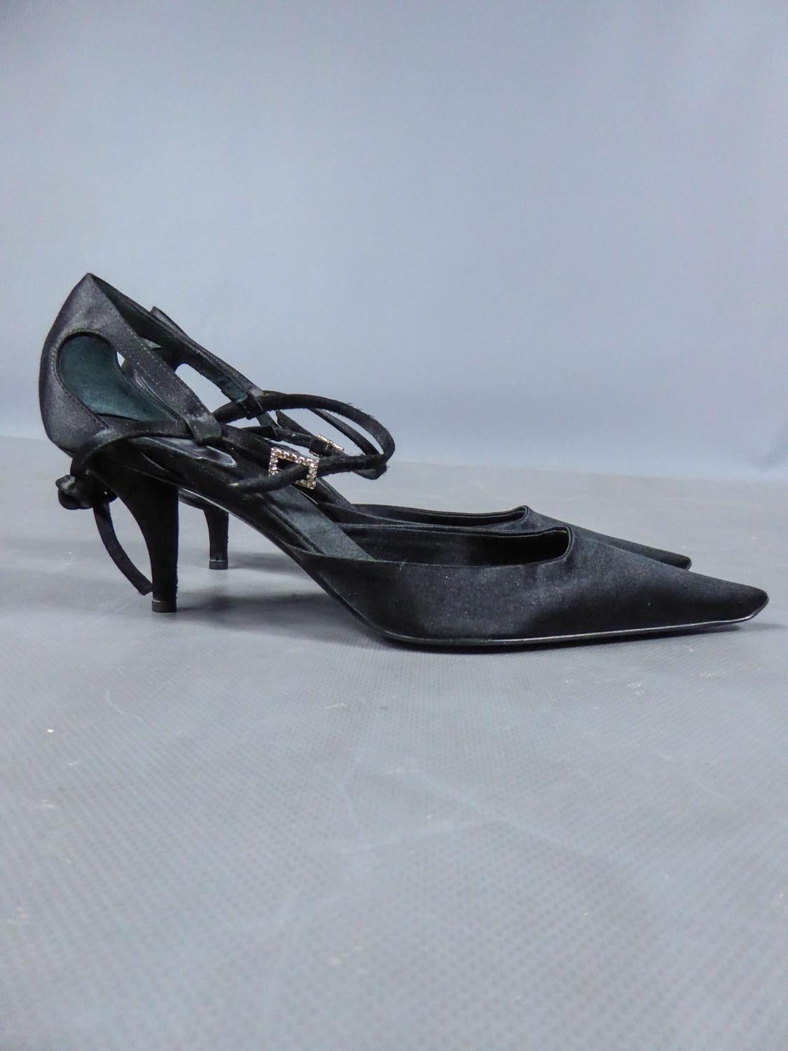 A Roger Vivier Pair of Evening Heels Shoes Circa 2000 In Good Condition For Sale In Toulon, FR