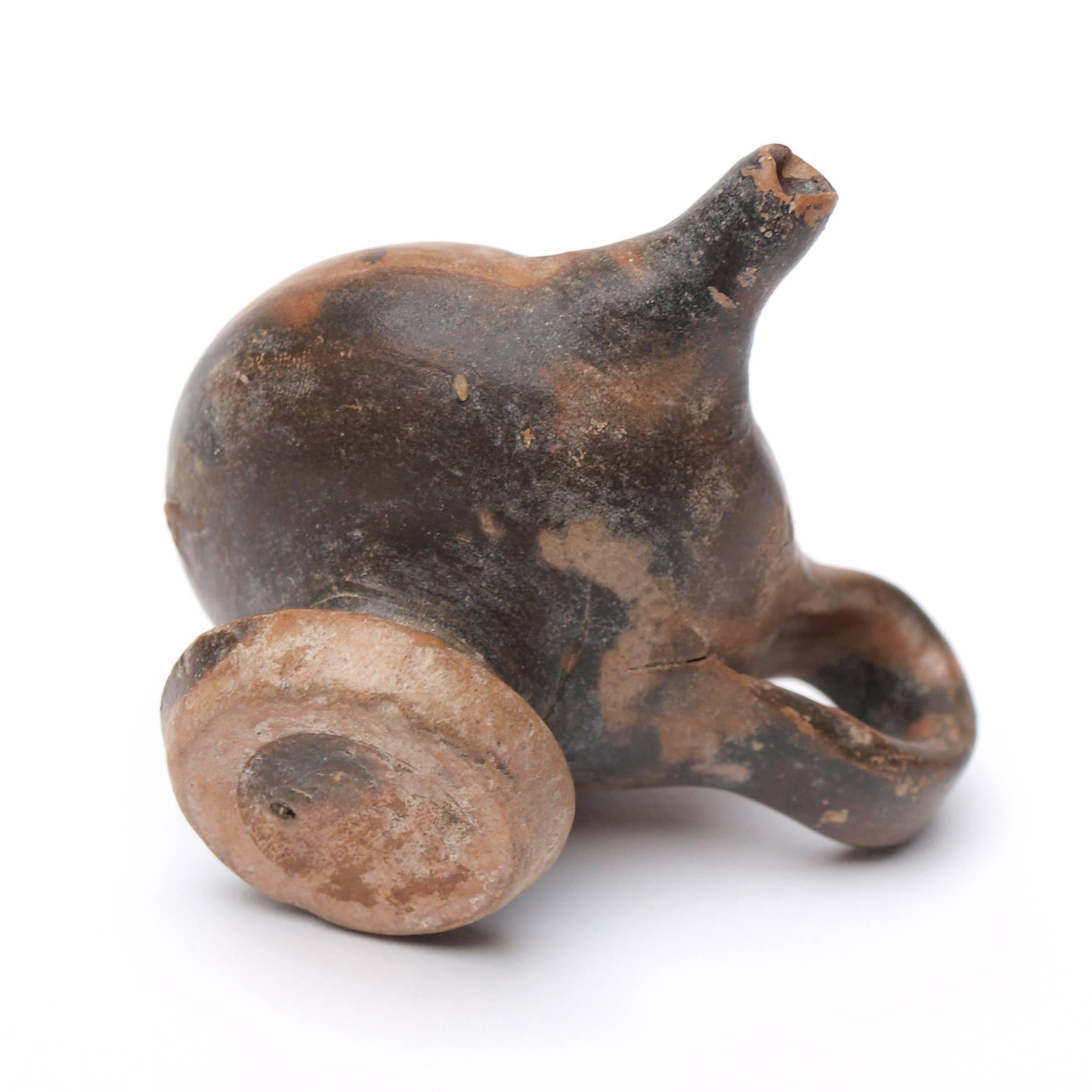 18th Century and Earlier Roman Apulian Xenon-Ware Baby Feeder, circa 350 BC