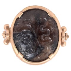 Antique A Roman Gnostic Intaglio In Agate 3rd Century AD Ring