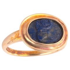 Roman Lapis-Lazuli Cameo Of Cupid Circa 2nd Century A.D.