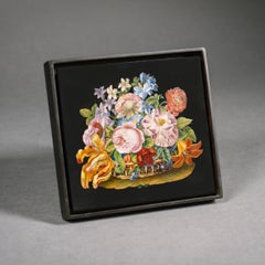 A Roman Micromosaic Plaque Depicting a Basket of Flowers