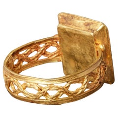 A Roman Ring With A Nicolo Cameo 1st Century AD