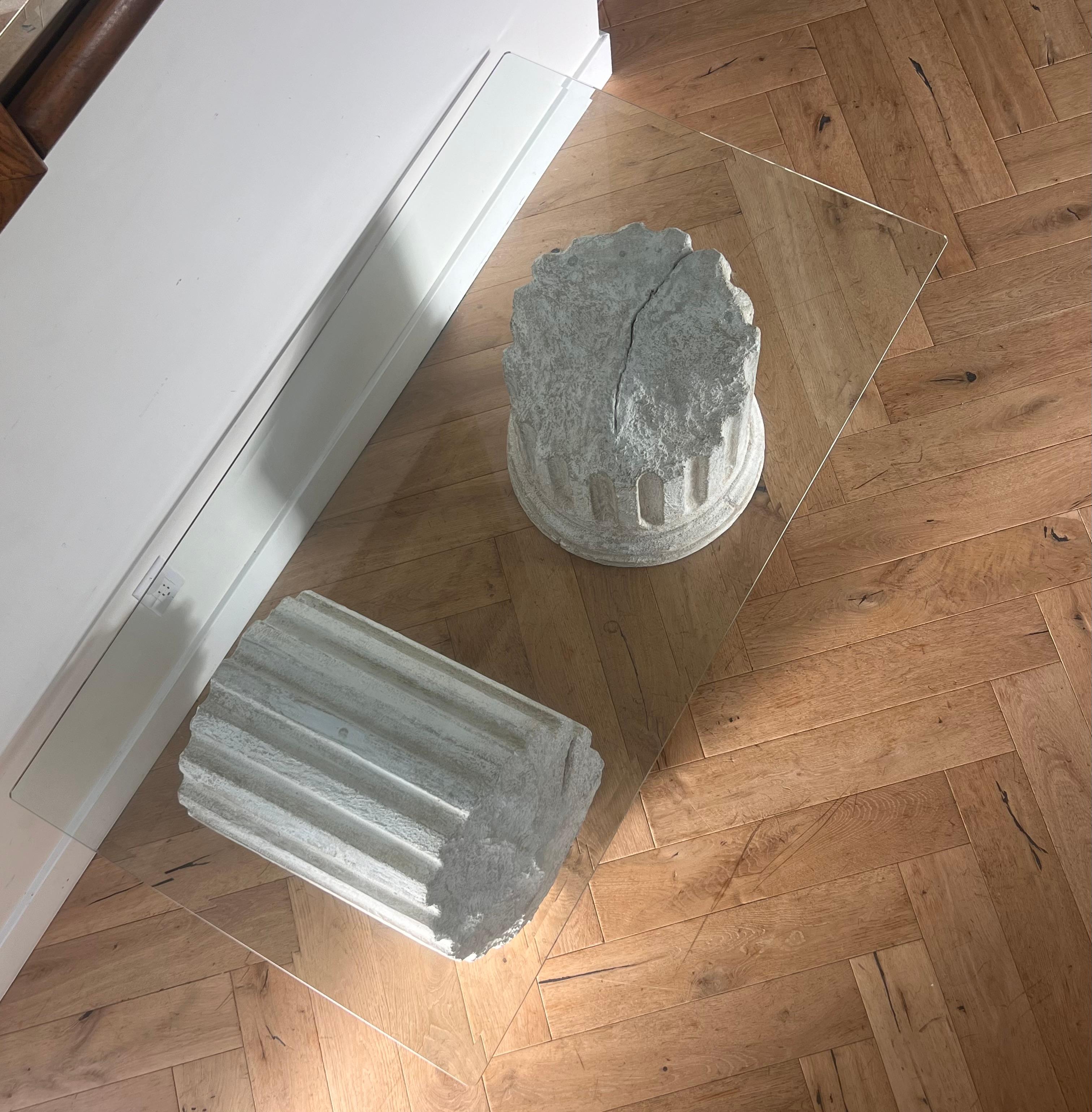 A Roman ruins coffee table after Gufram Capitello, late 20th century 9