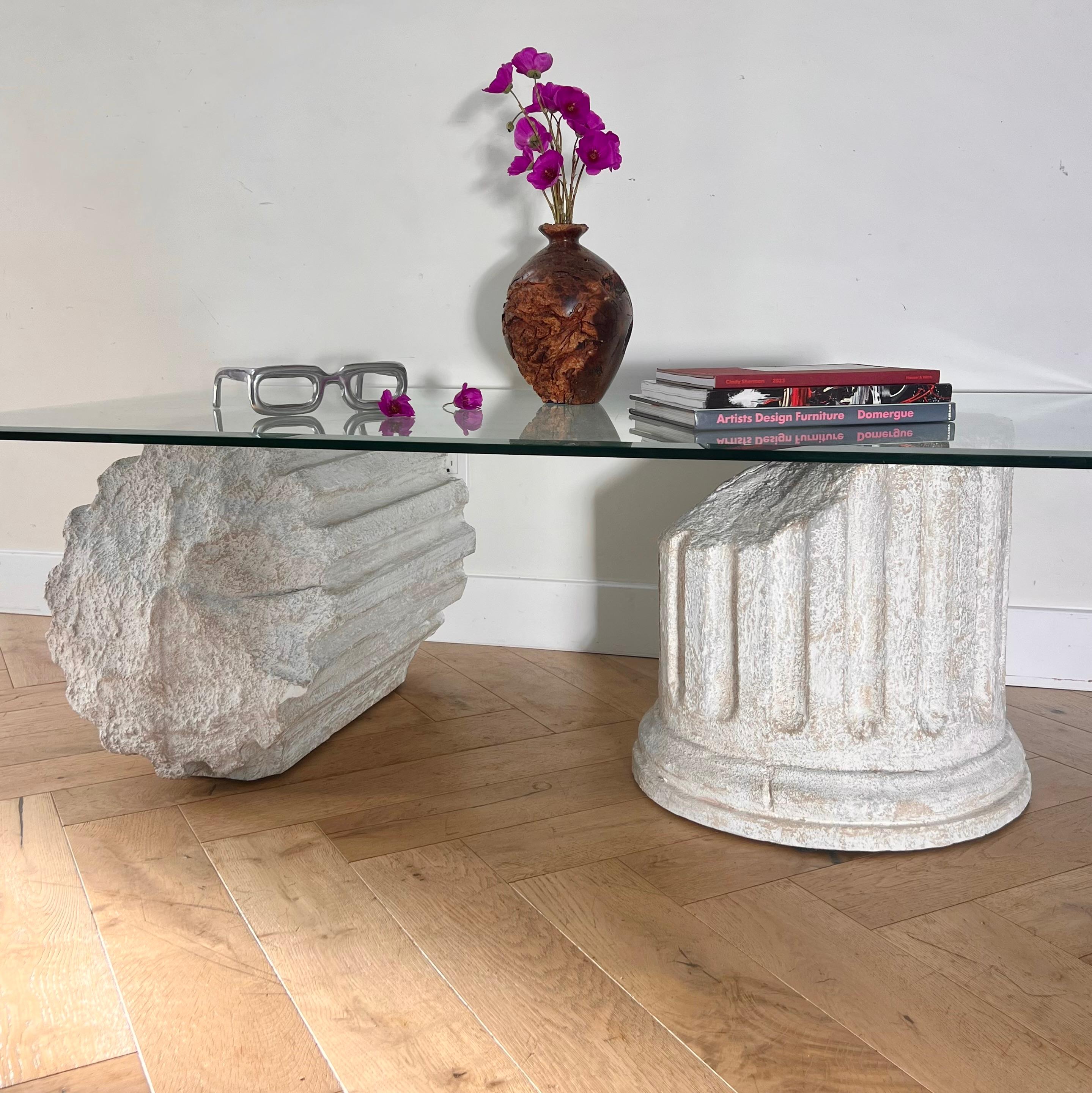 A Roman ruins coffee table after Gufram Capitello, late 20th century 10