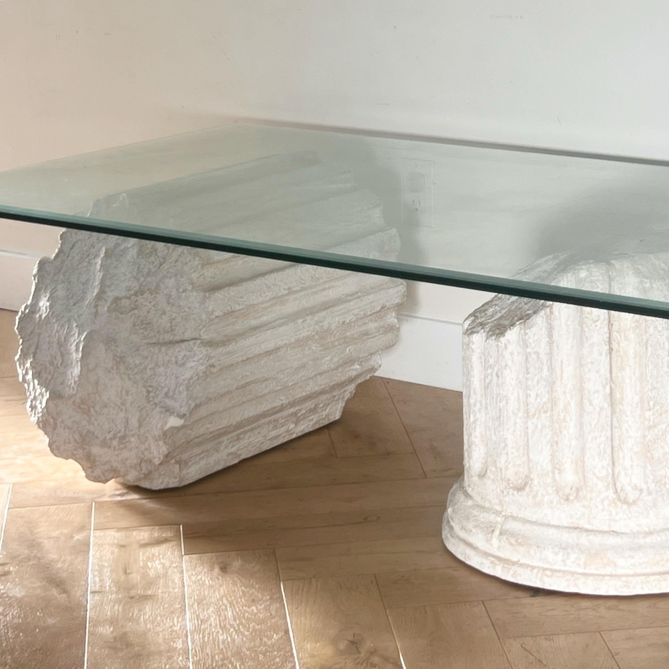 A Roman ruins coffee table after Gufram Capitello, late 20th century 11