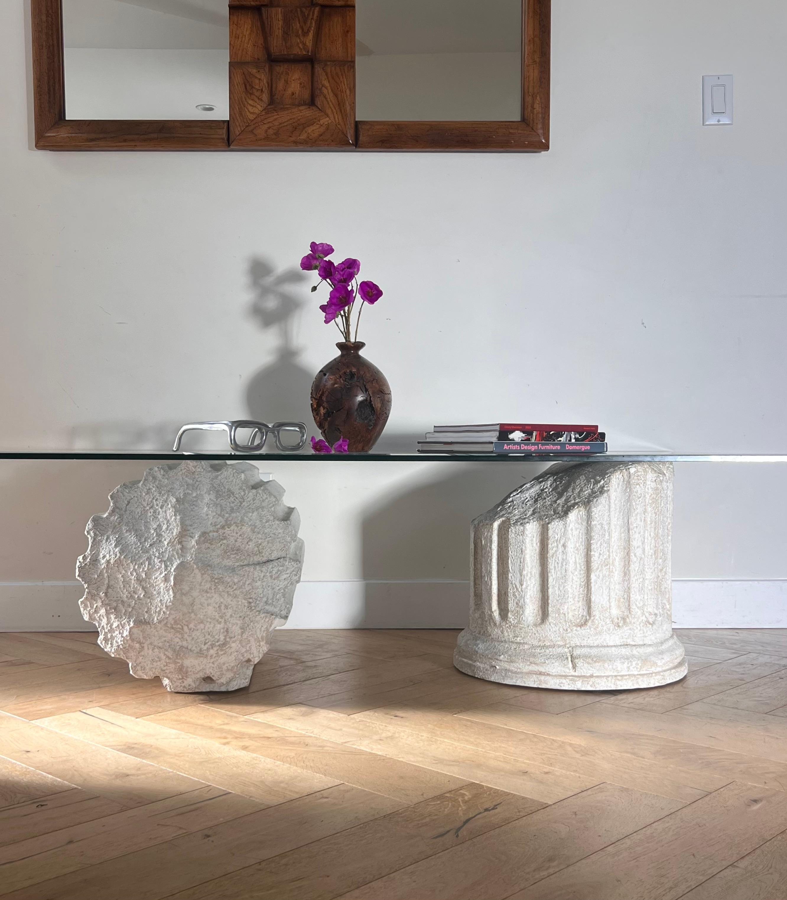 A Roman ruins coffee table after Gufram Capitello, late 20th century 12