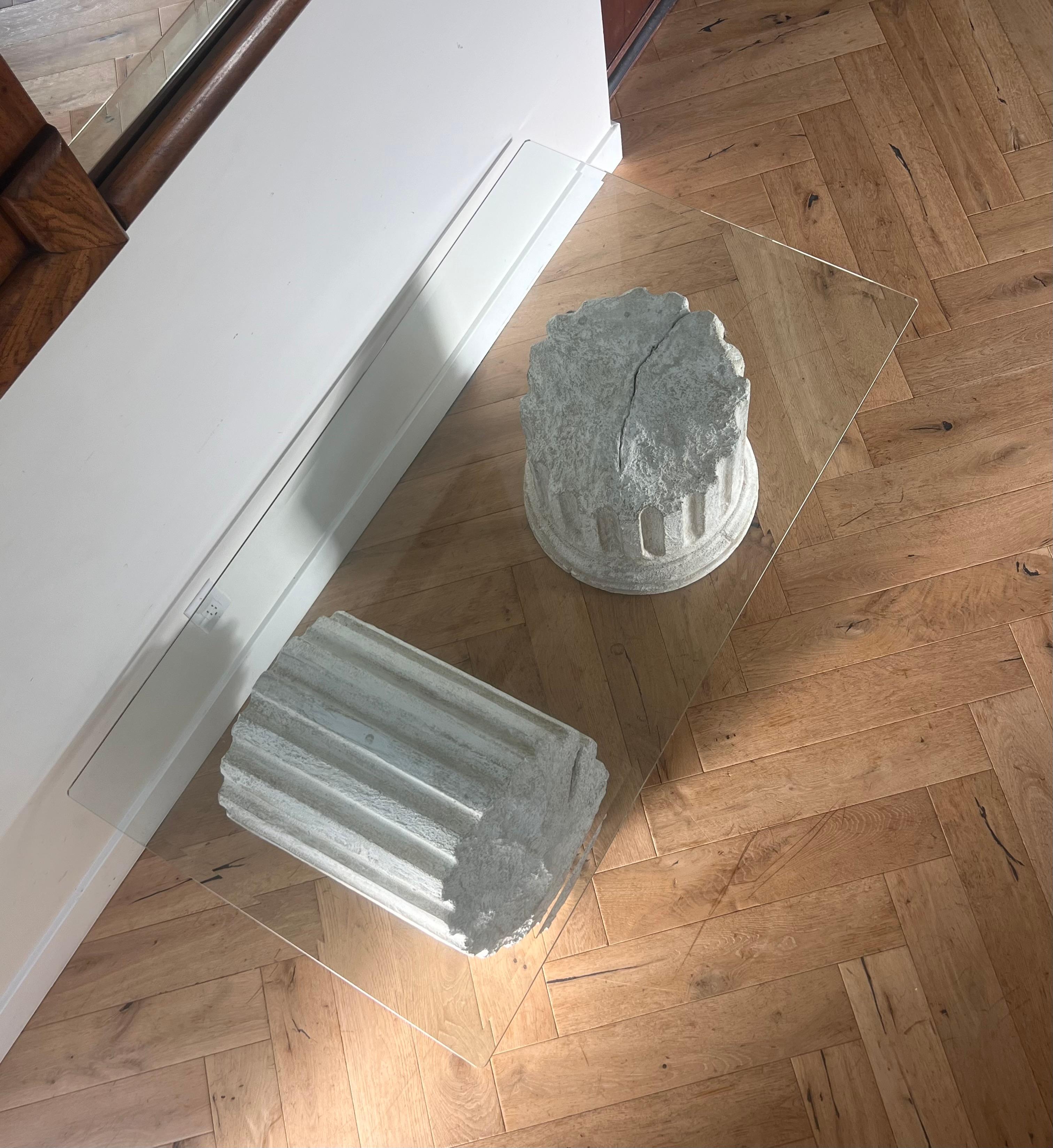 A Roman ruins coffee table after Gufram Capitello, late 20th century 13