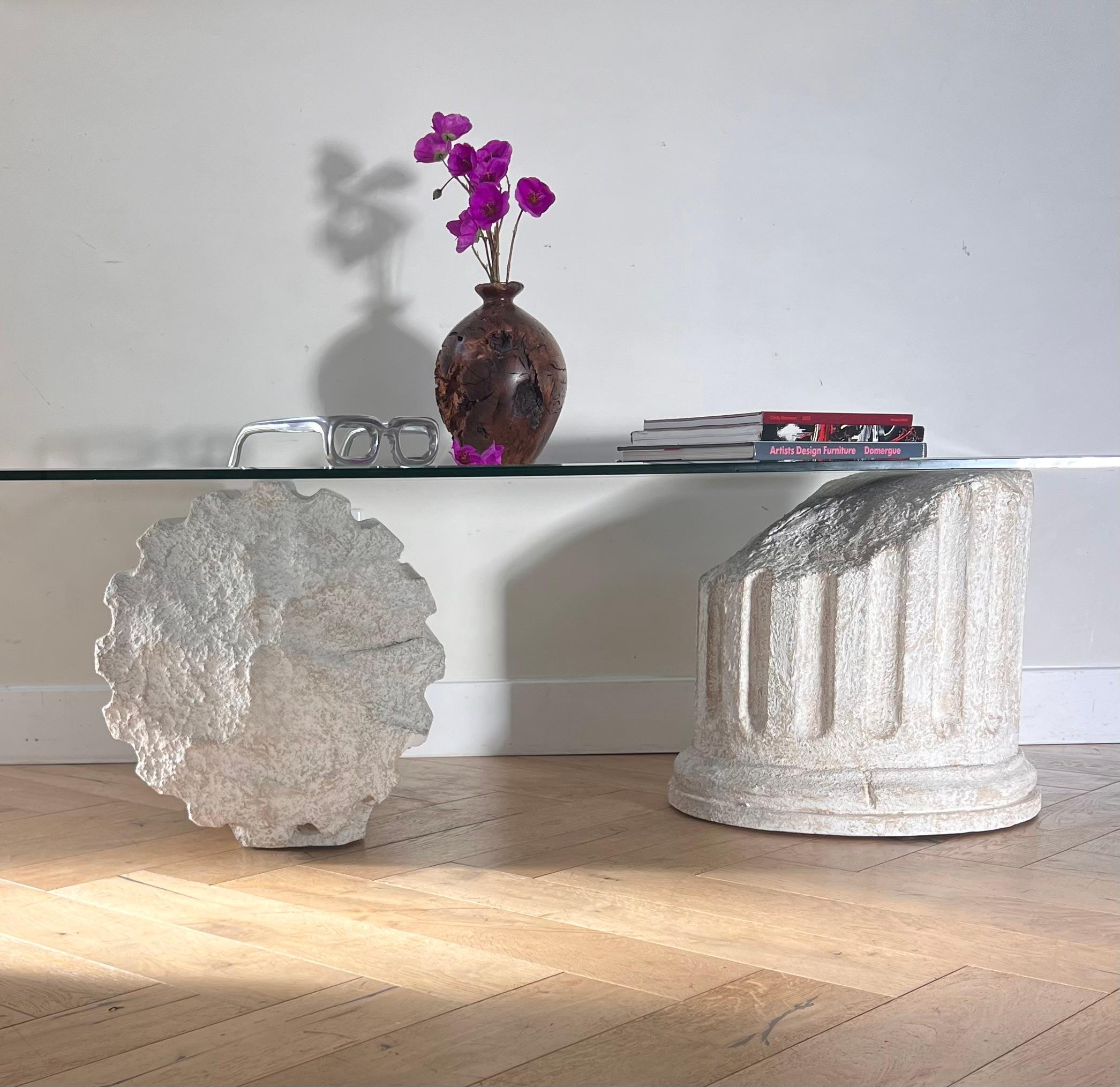 Unknown A Roman ruins coffee table after Gufram Capitello, late 20th century