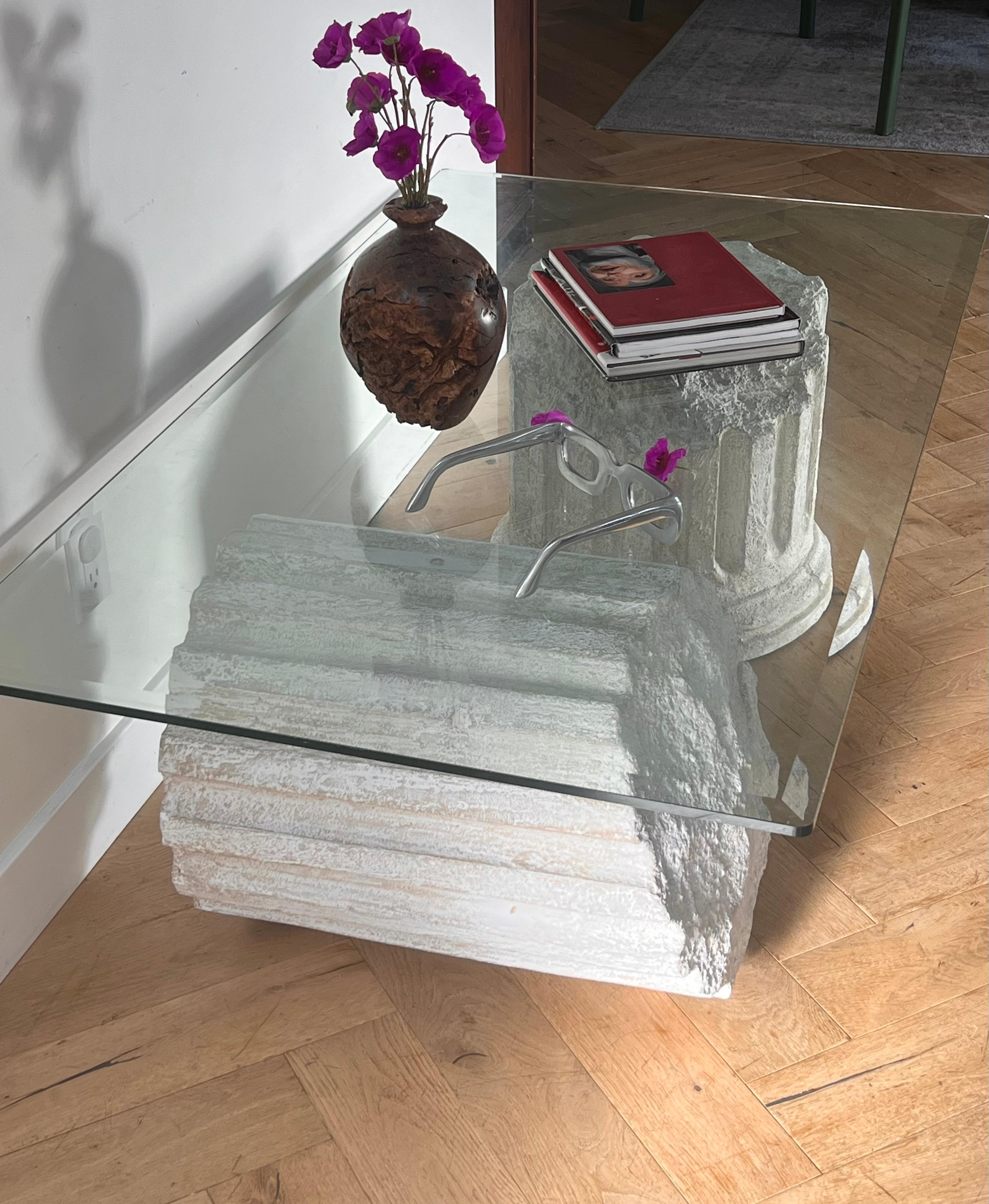 20th Century A Roman ruins coffee table after Gufram Capitello, late 20th century