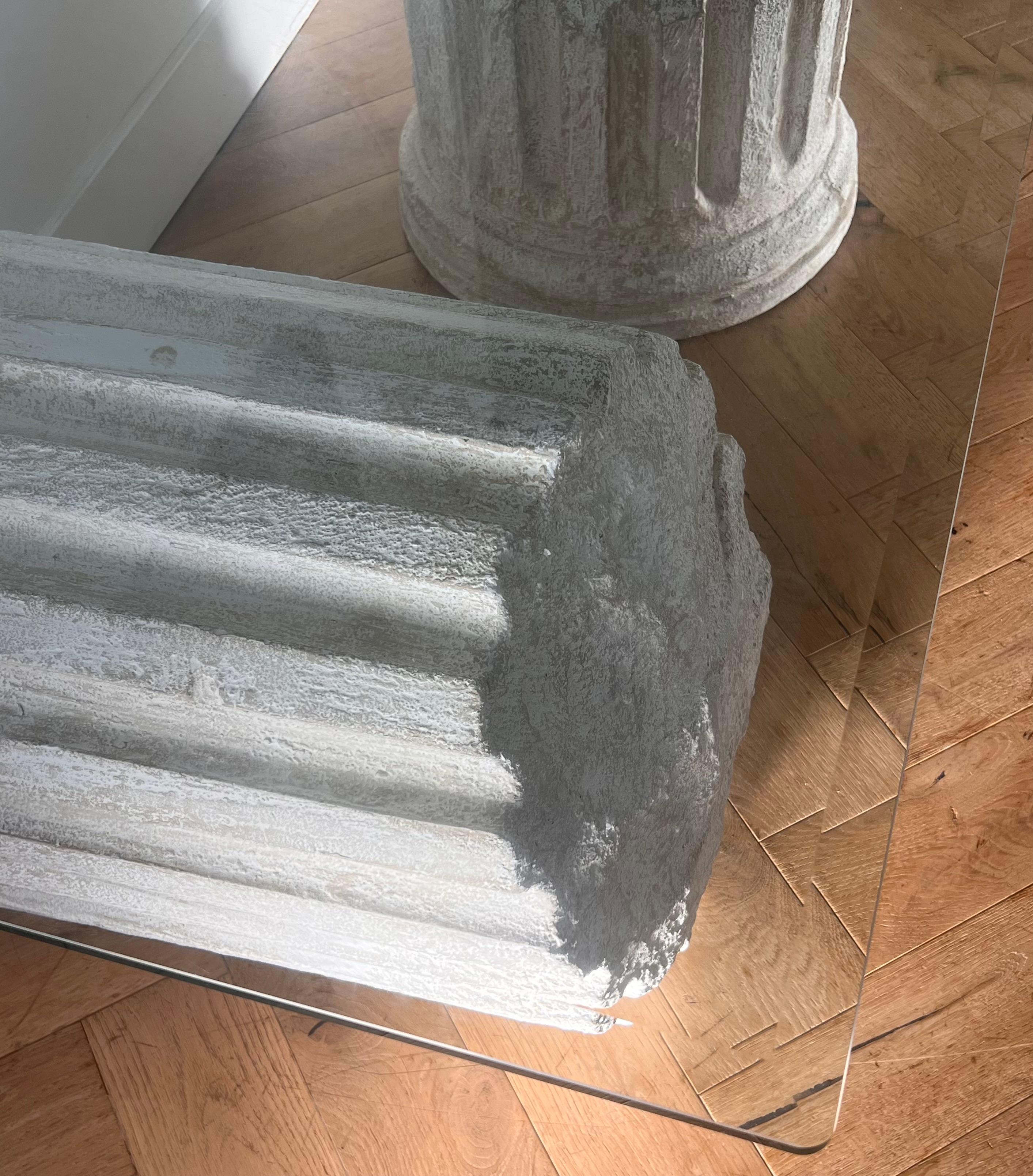 A Roman ruins coffee table after Gufram Capitello, late 20th century 2