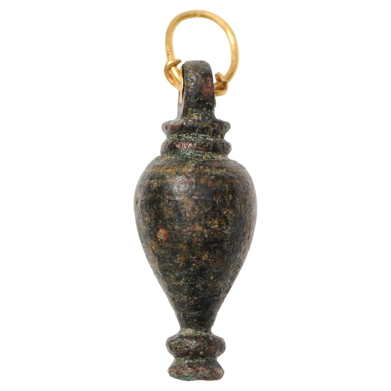 A Roman Vase Pendant w/ 22K