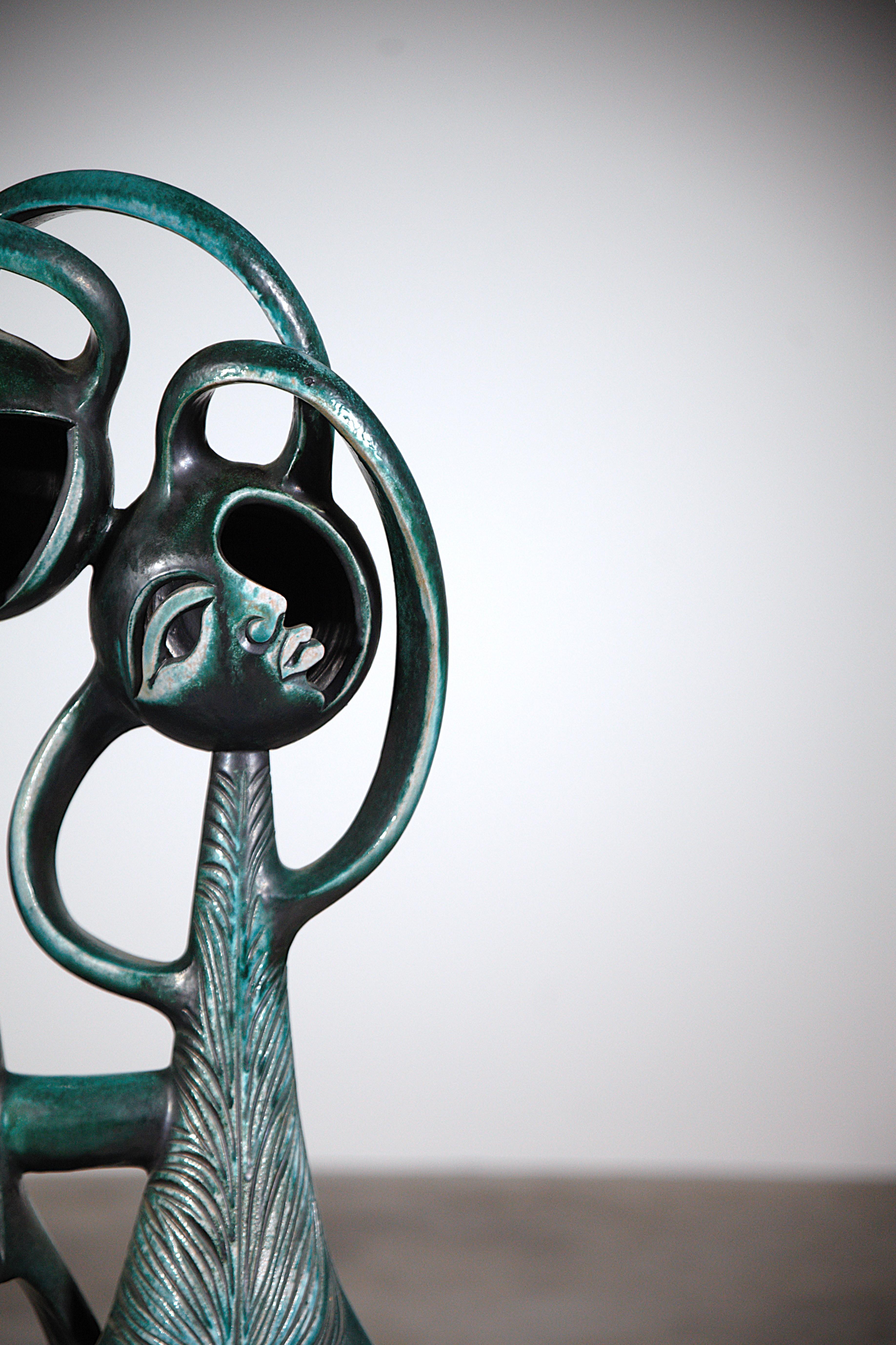 Sculpture romantique de Boleslaw Danikowski, France, 1970 Bon état - En vente à HYÈRES, FR