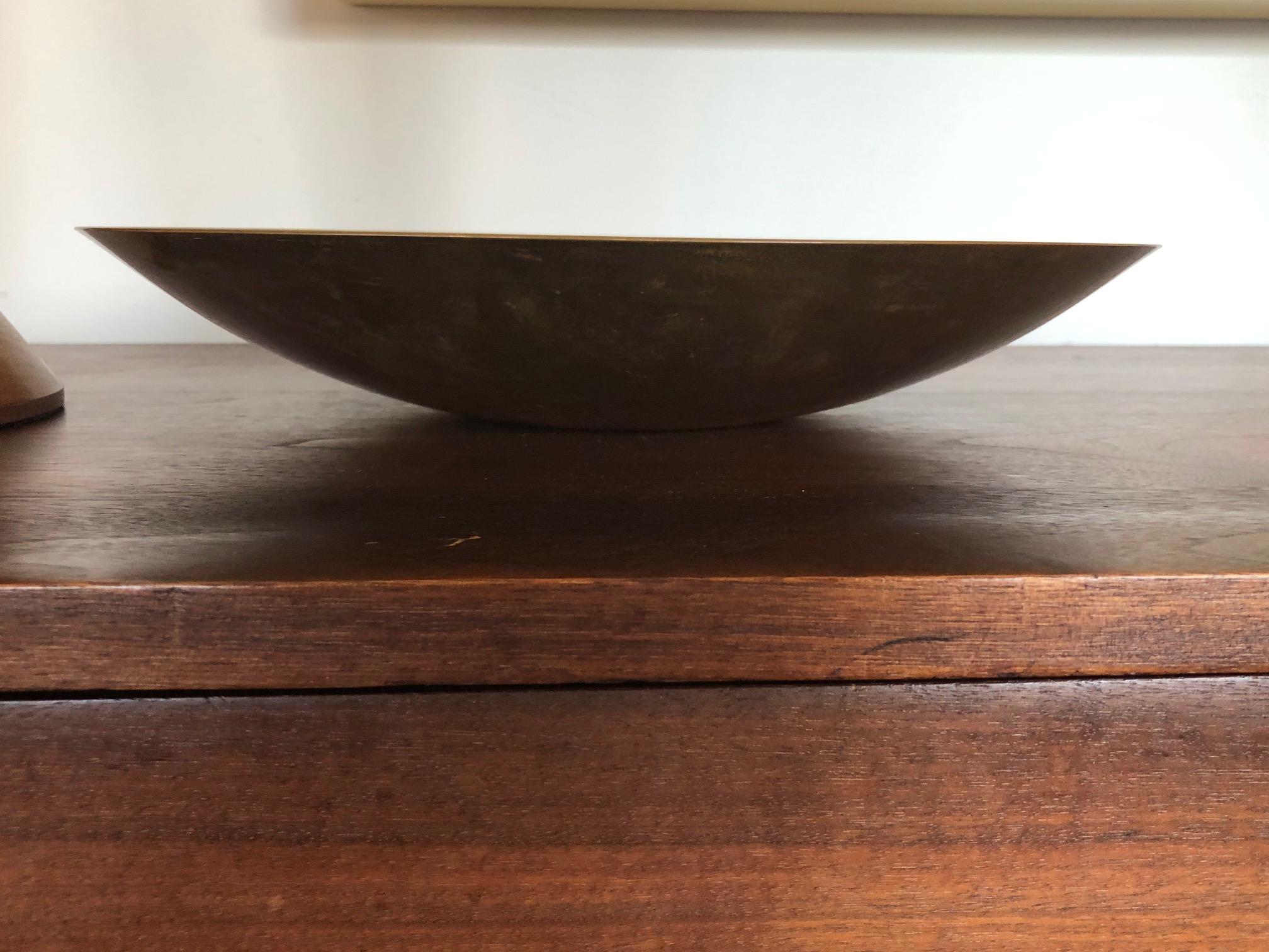 American Ronald Hayes Pearson Large Brass Bowl