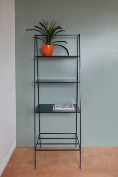 Modern Etagere Room Divider - Minimal Steel Metal Shelving