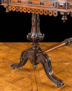 Rosewood 19th Century Library Hall Table