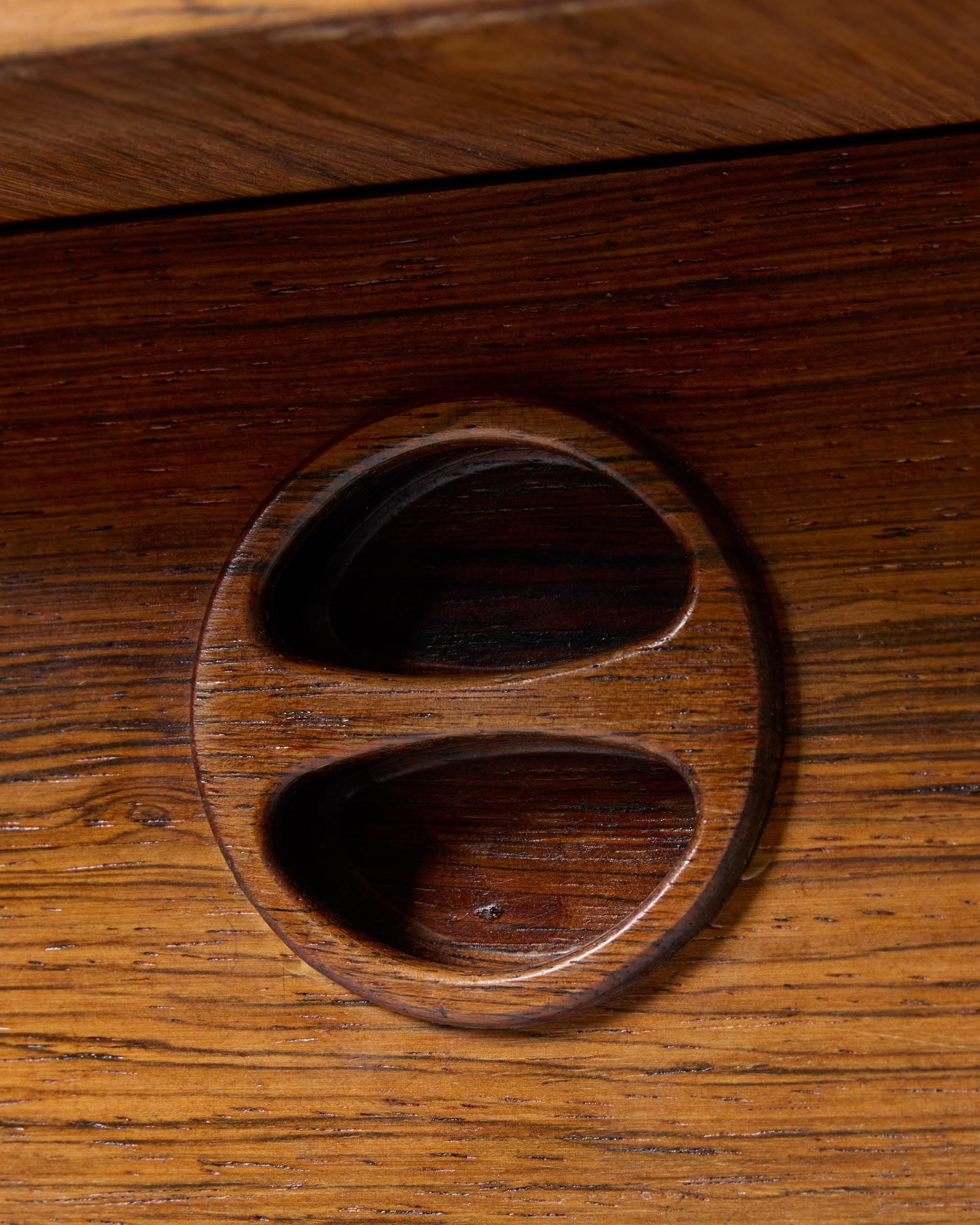 A rosewood chess table, Denmark 1960-70s 3