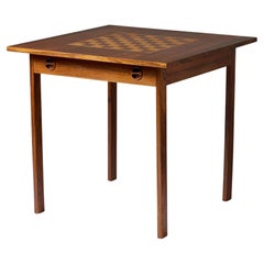 Schachtisch aus Rosenholz, Dänemark 1960-70er Jahre
