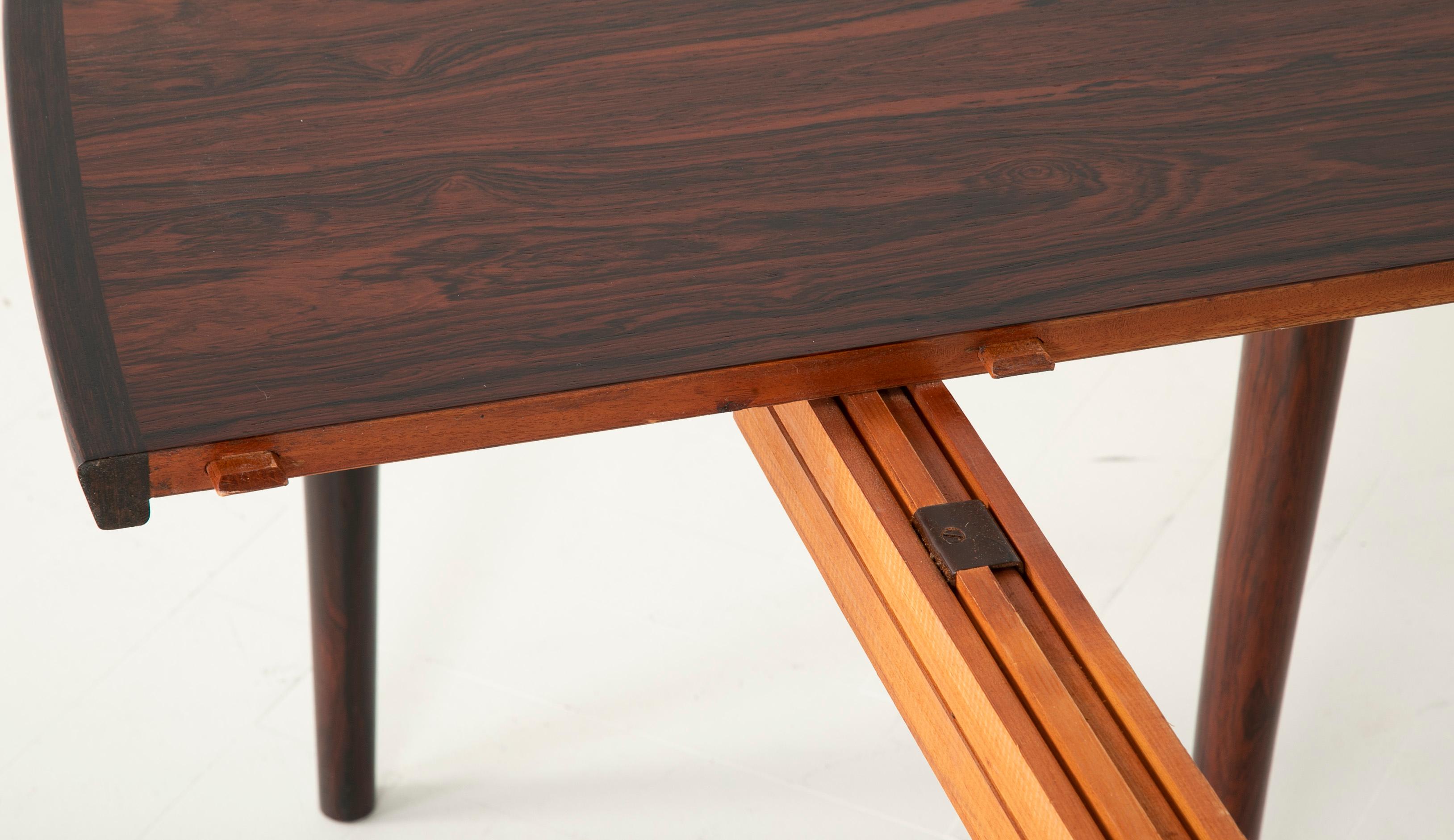 Rosewood Dining Table Designed by Arne Vodder for Sibast Furniture 6
