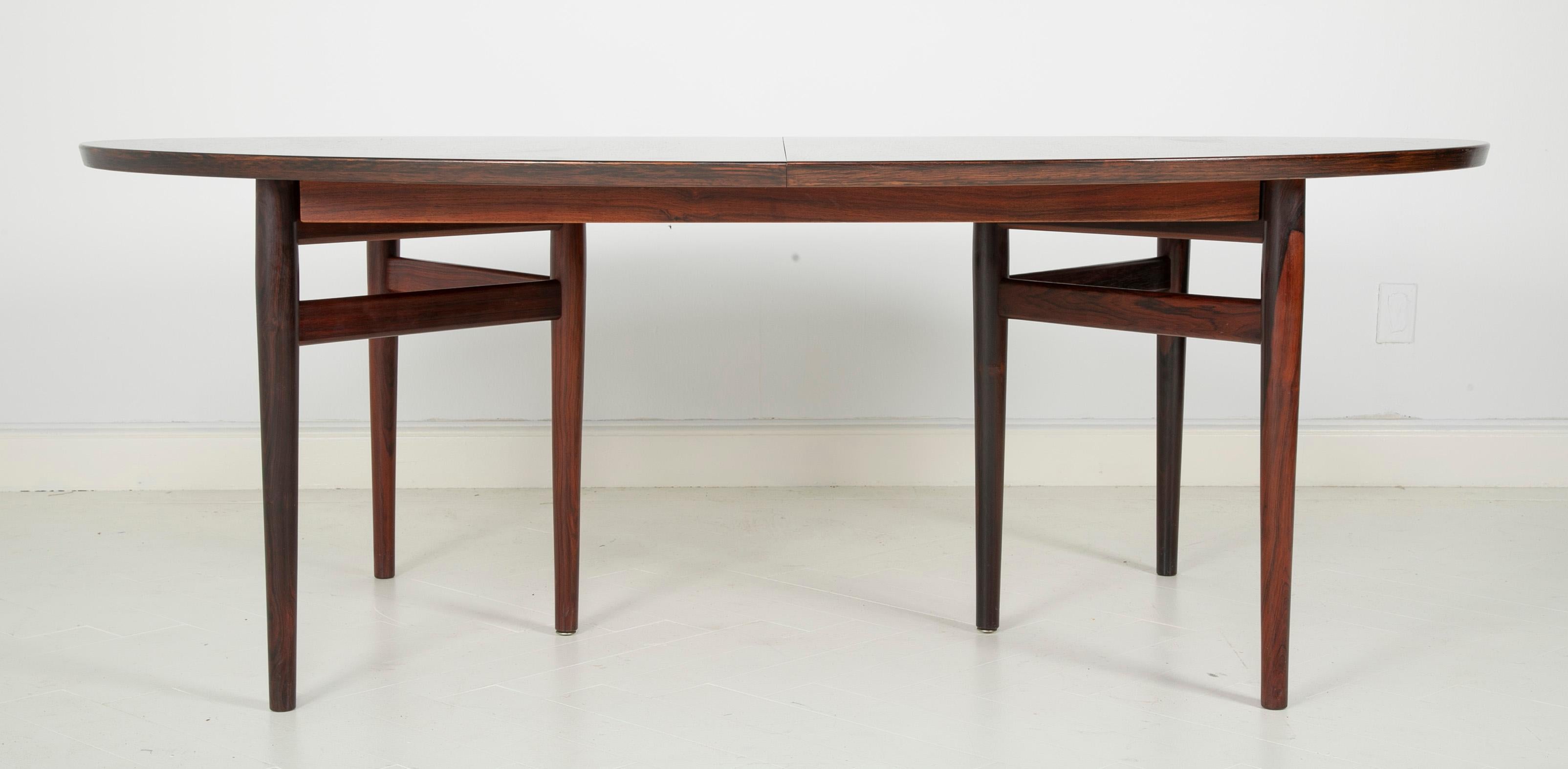 Rosewood Dining Table Designed by Arne Vodder for Sibast Furniture 7