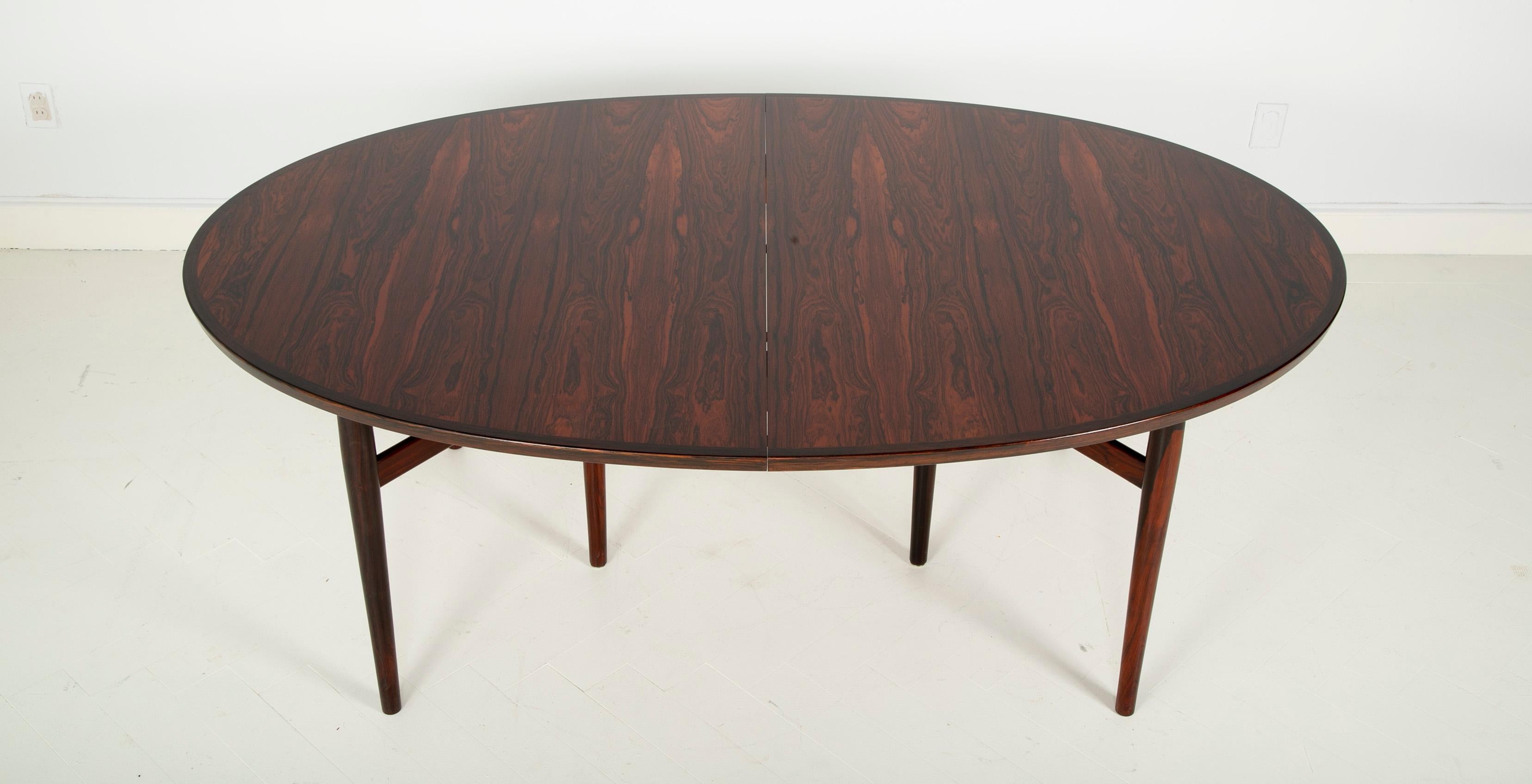 Rosewood Dining Table Designed by Arne Vodder for Sibast Furniture 9