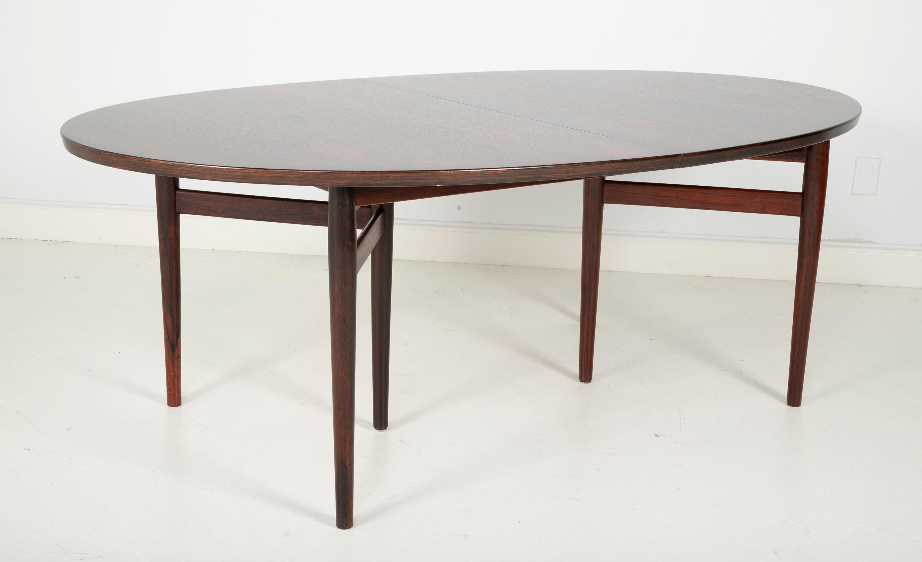 Rosewood Dining Table Designed by Arne Vodder for Sibast Furniture 11