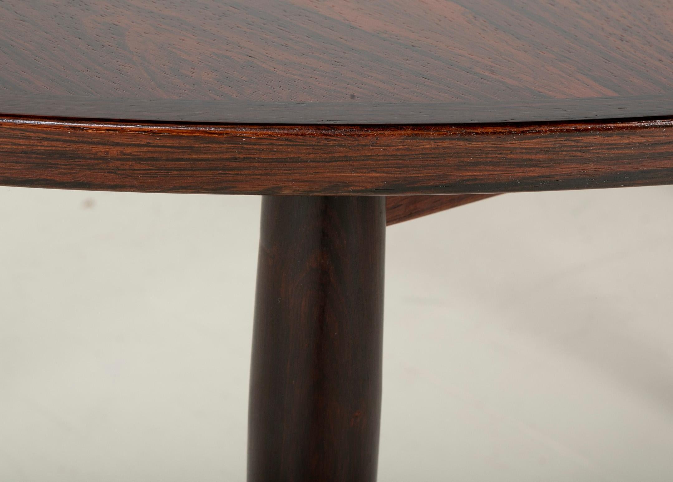 Rosewood Dining Table Designed by Arne Vodder for Sibast Furniture 13