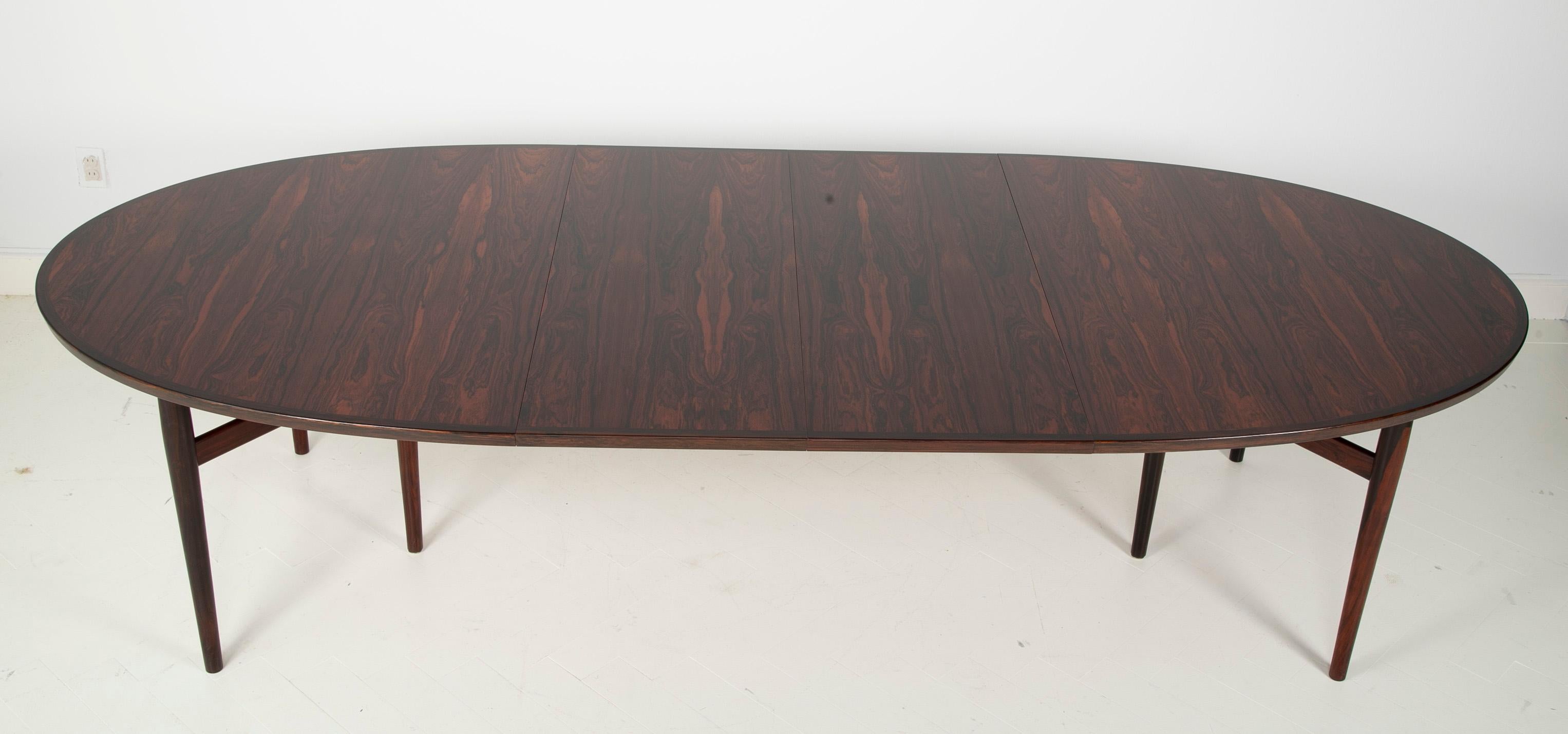 Rosewood Dining Table Designed by Arne Vodder for Sibast Furniture 1