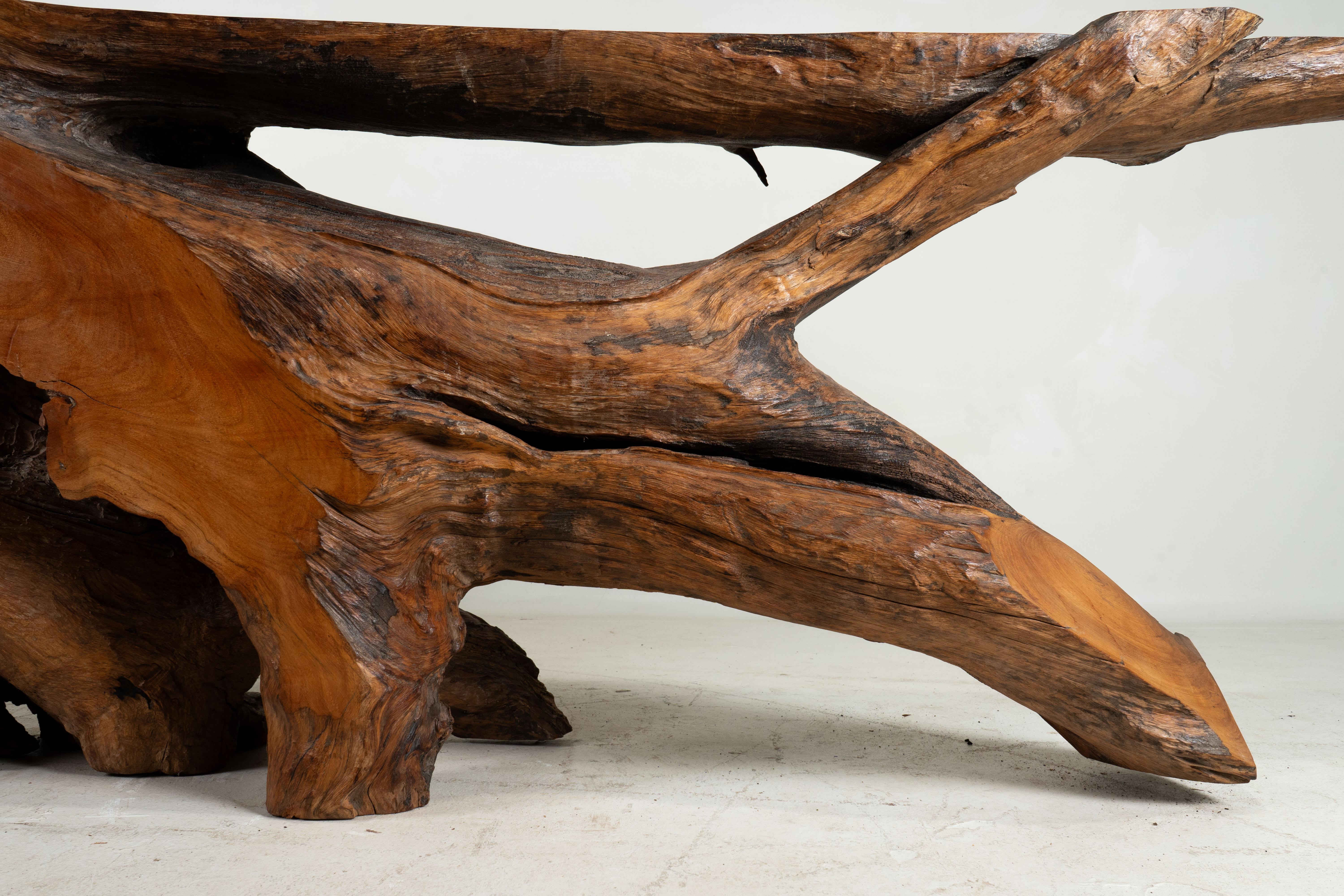 A Rosewood Tree Root Console Table 2