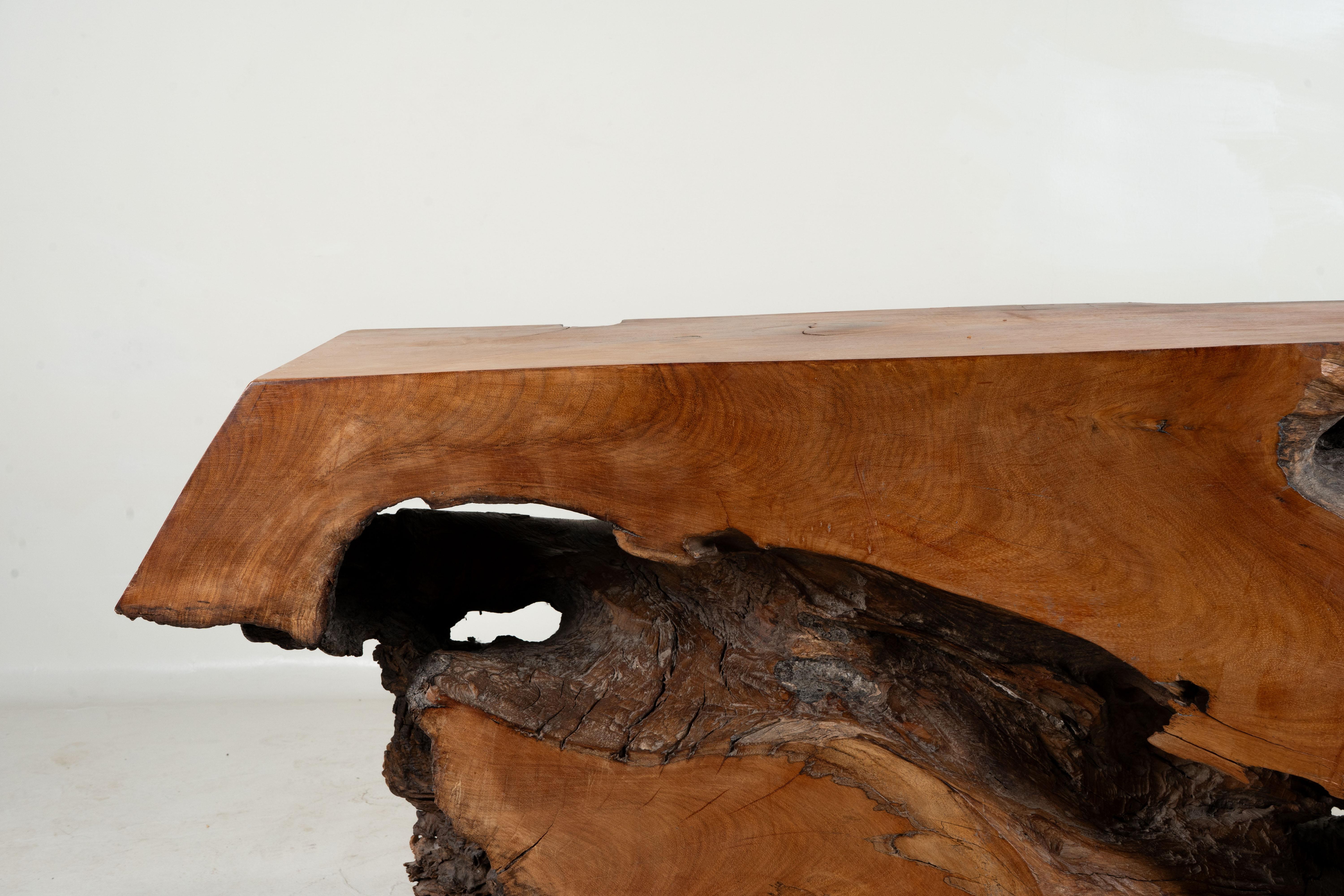 A Rosewood Tree Root Console Table 3