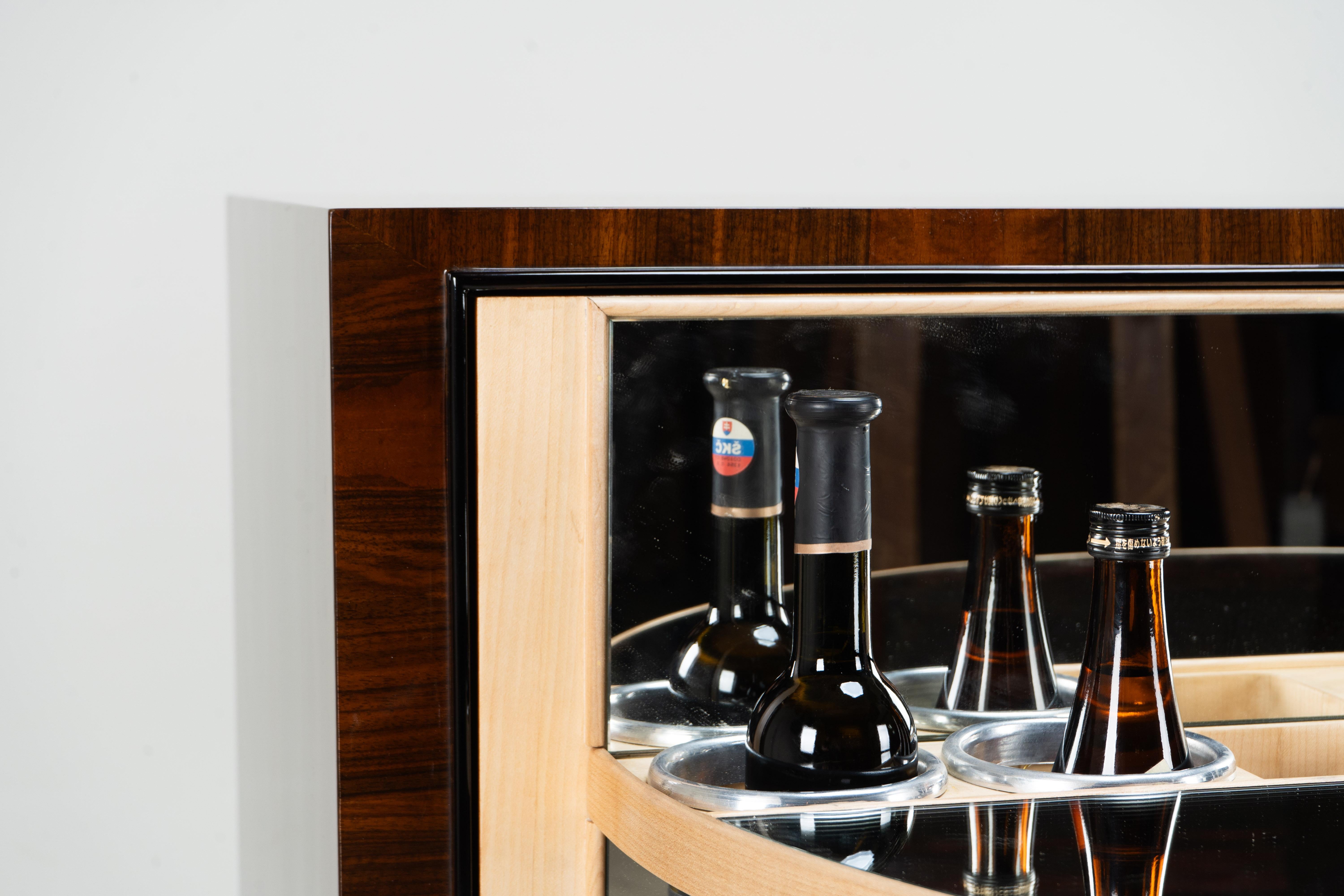 A Rotating Art Deco Style Bar Cabinet For Sale 3