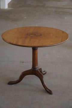 A Round Antique Table / Pedestal, By a Swedish Cabinetmaker, Late 19th Century