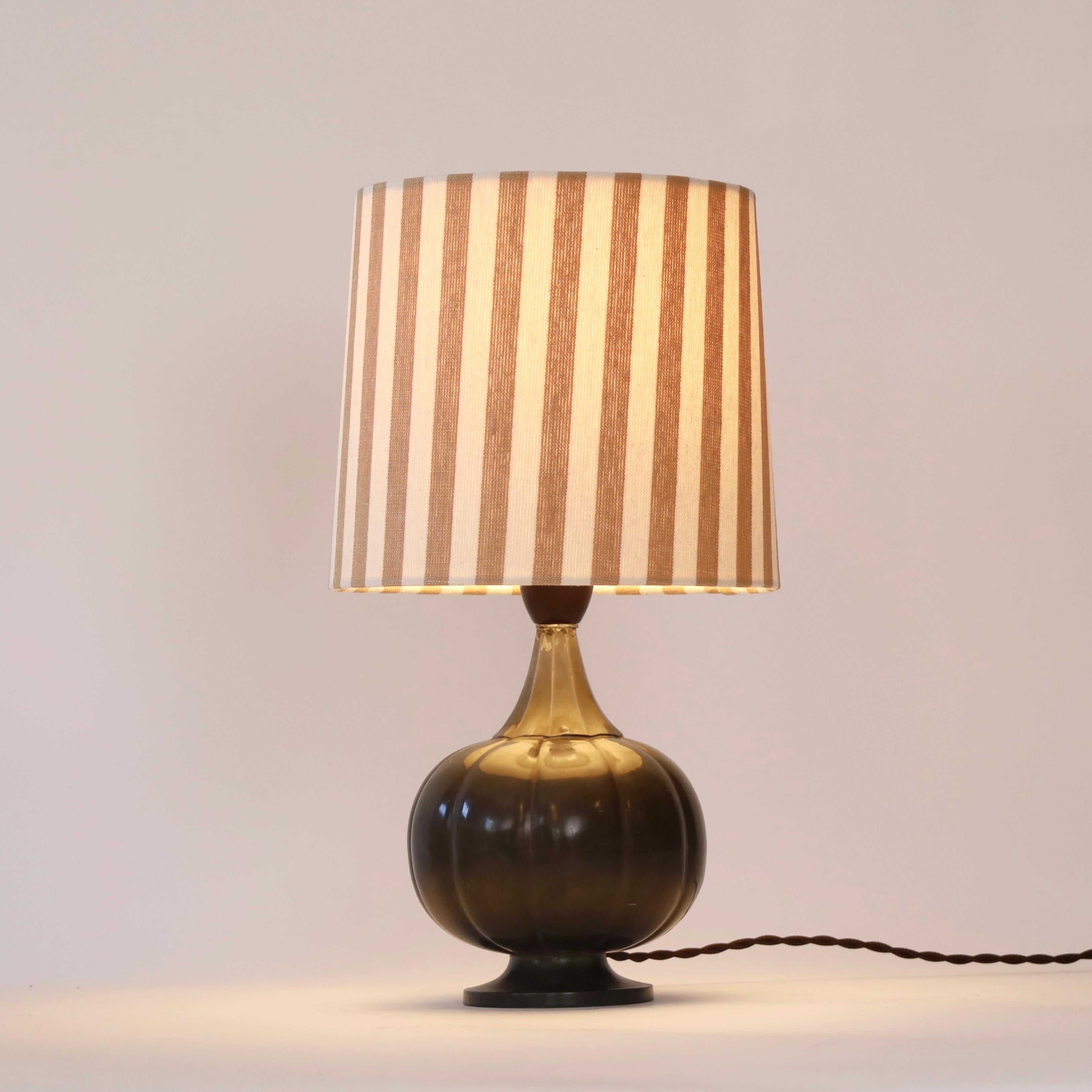 Early 20th Century A round Just Andersen Table Lamp, 1920s, Denmark For Sale