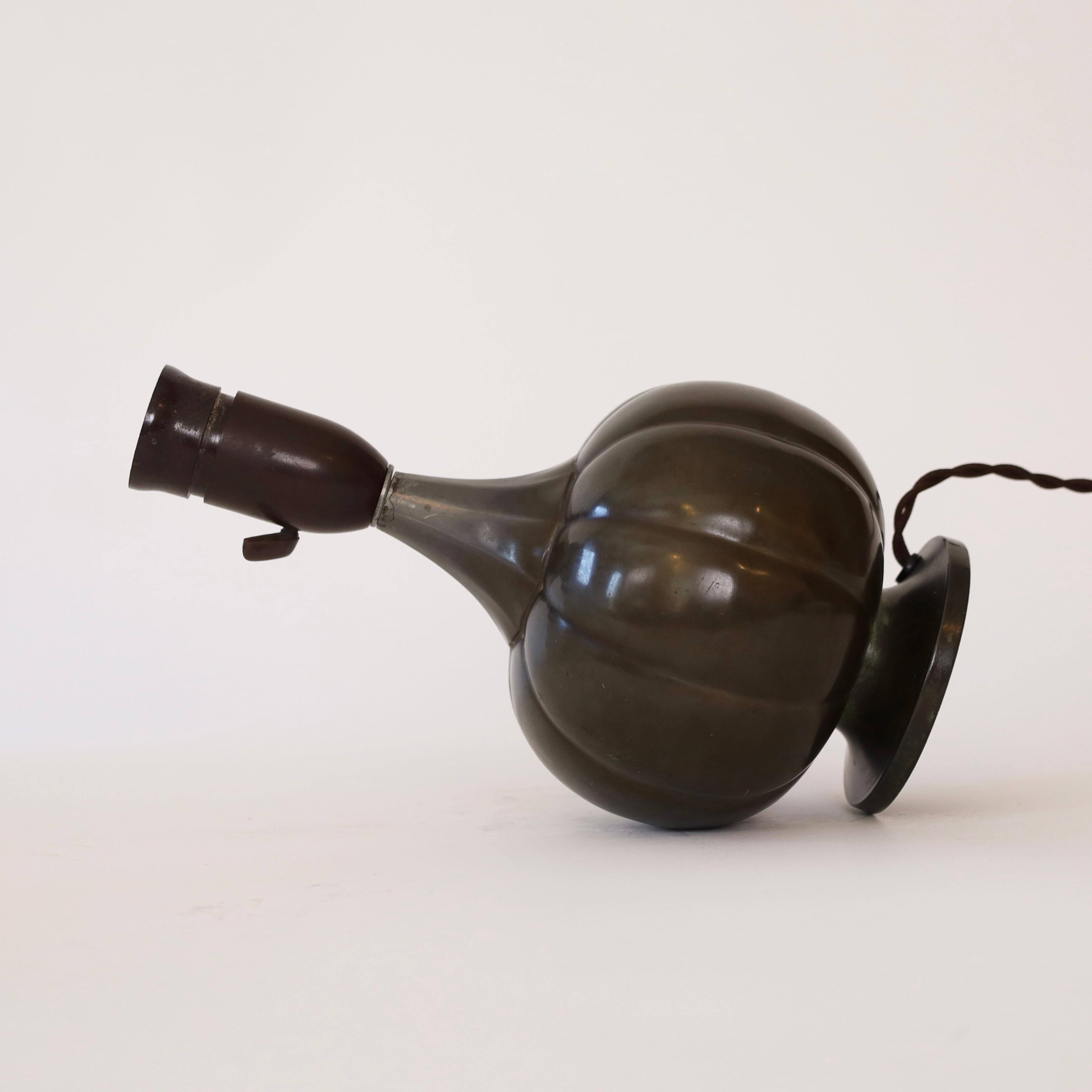 A round Just Andersen Table Lamp, 1920s, Denmark For Sale 2