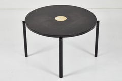 Round Occasional Table with a Brass Inset by Billy Haines