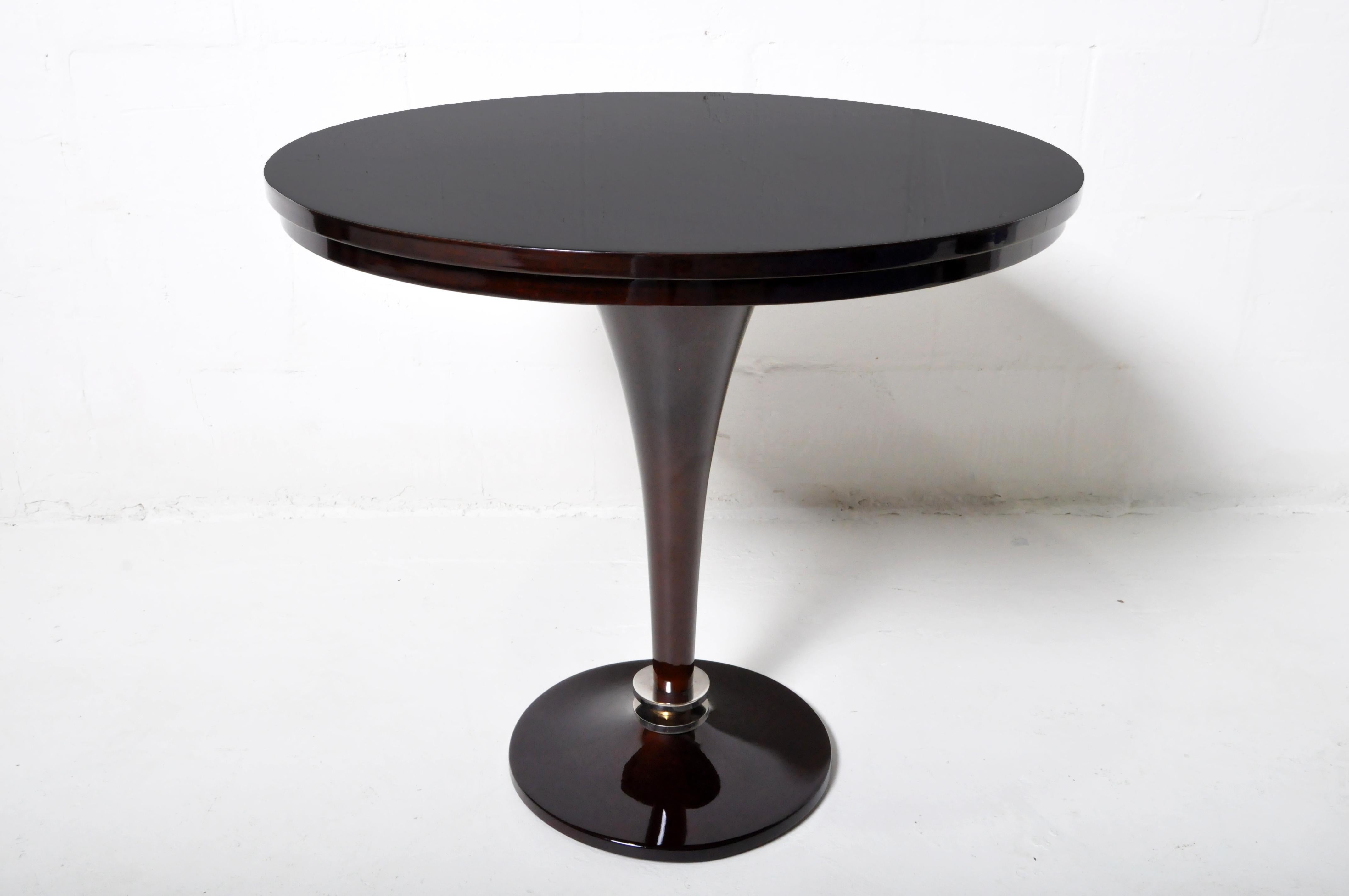 Hungarian Round Pedestal Side Table For Sale