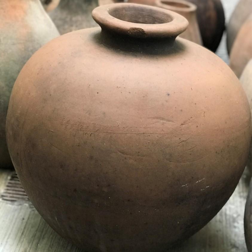 vintage clay pot