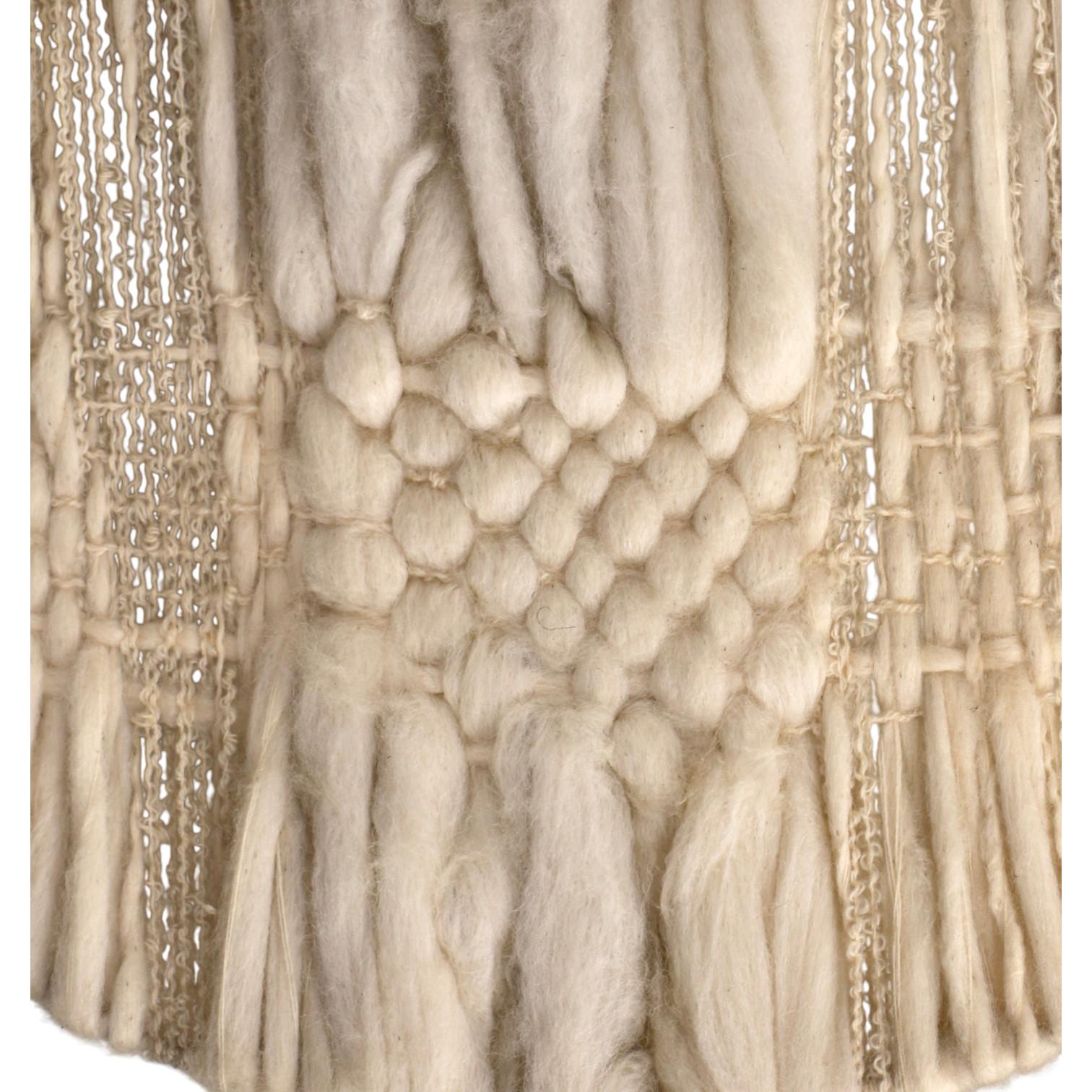 A round wool sconce, France 50s. For Sale 1
