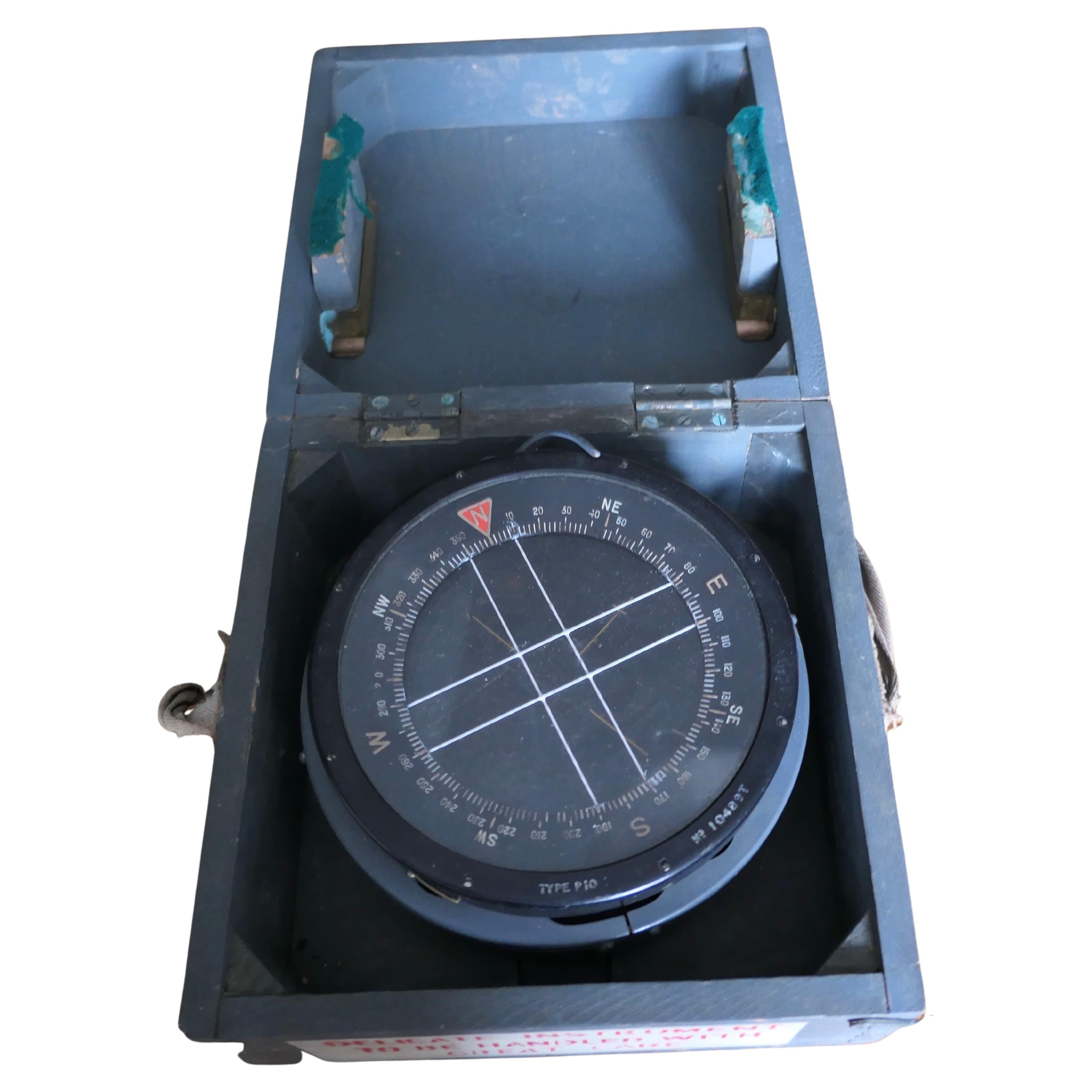 Royal Air Force P10 Aircraft Compass No. 10489 T