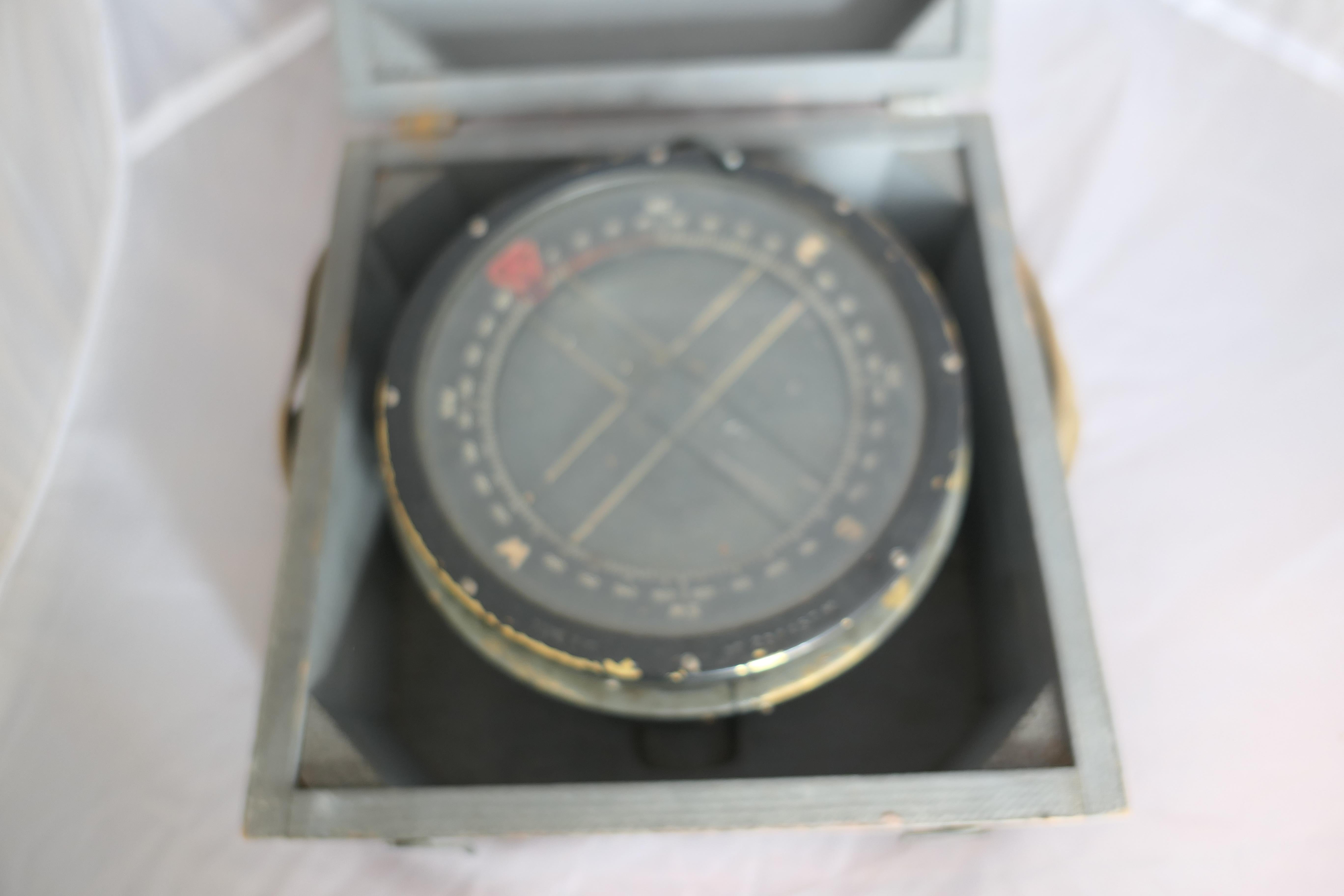 Industrial A Royal Air Force P10 Aircraft Compass No. 23145 T M    For Sale