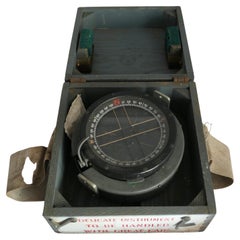Vintage  A Royal Air Force P11 Aircraft Compass No. 11242 D     