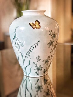 Royal Berlin KPM Porzellanvase Schmetterlinge von Petri-Ruben:: 1935