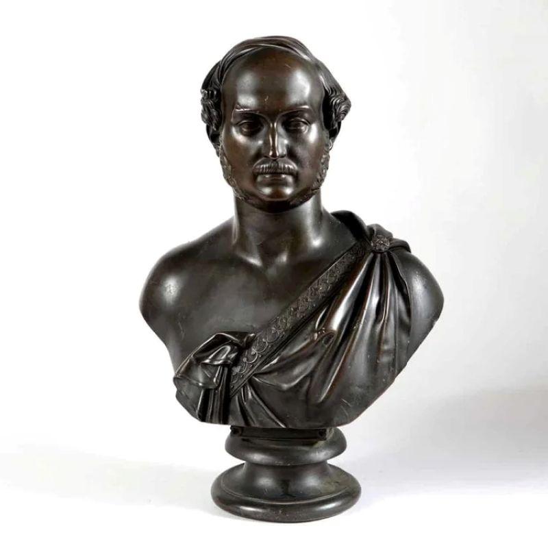 Bronzo Un busto ritratto in bronzo di Royal Albert, il Principe Consorte in vendita