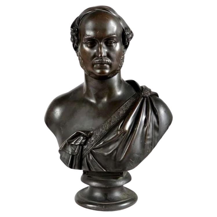 Un busto ritratto in bronzo di Royal Albert, il Principe Consorte